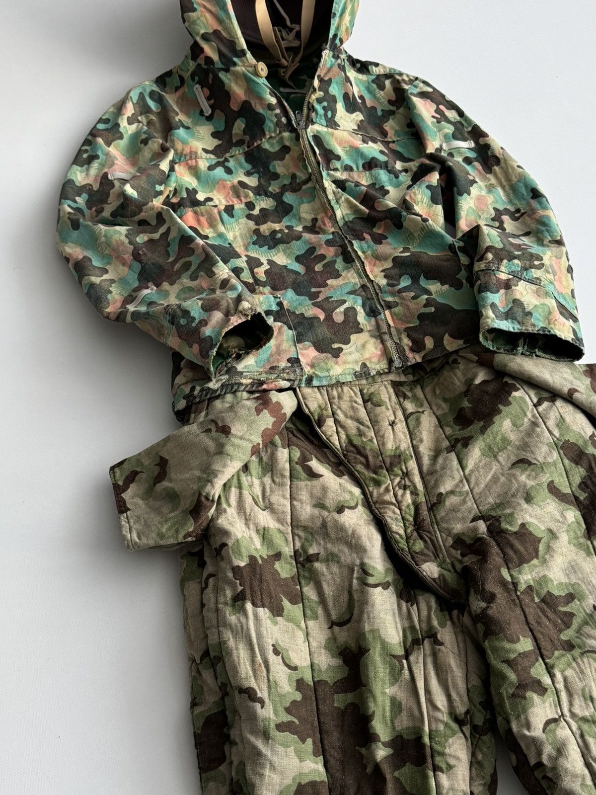 Vintage 1950s Czechoslovakian Air Force Mracky Camo Reversible Pants Size US 32 / EU 48 - 4 Thumbnail