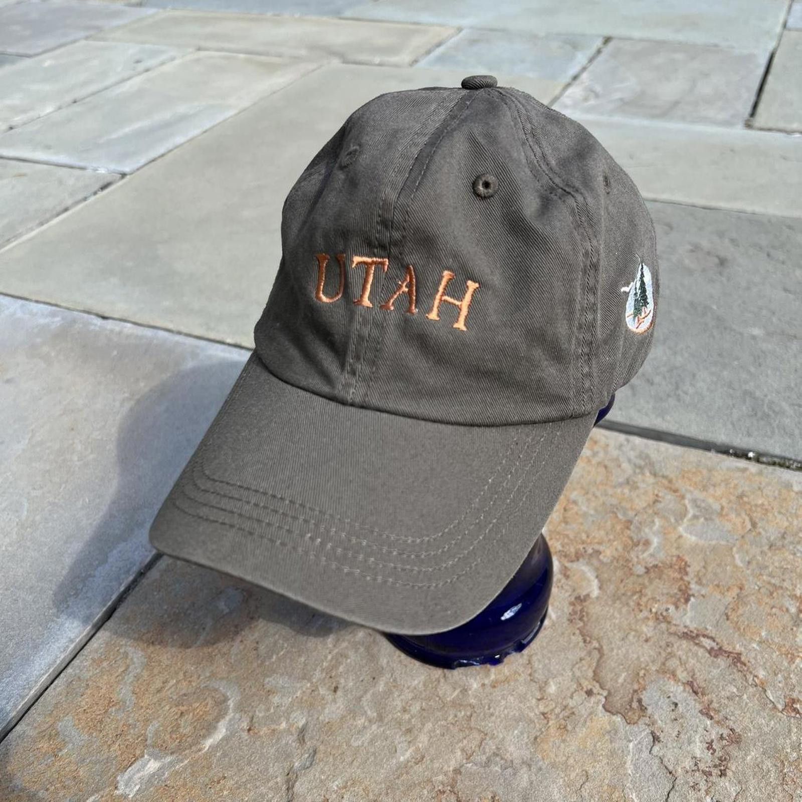 Other Utah Embroidered Strapback Dad Hat Olive Green Size ONE SIZE - 1 Thumbnail