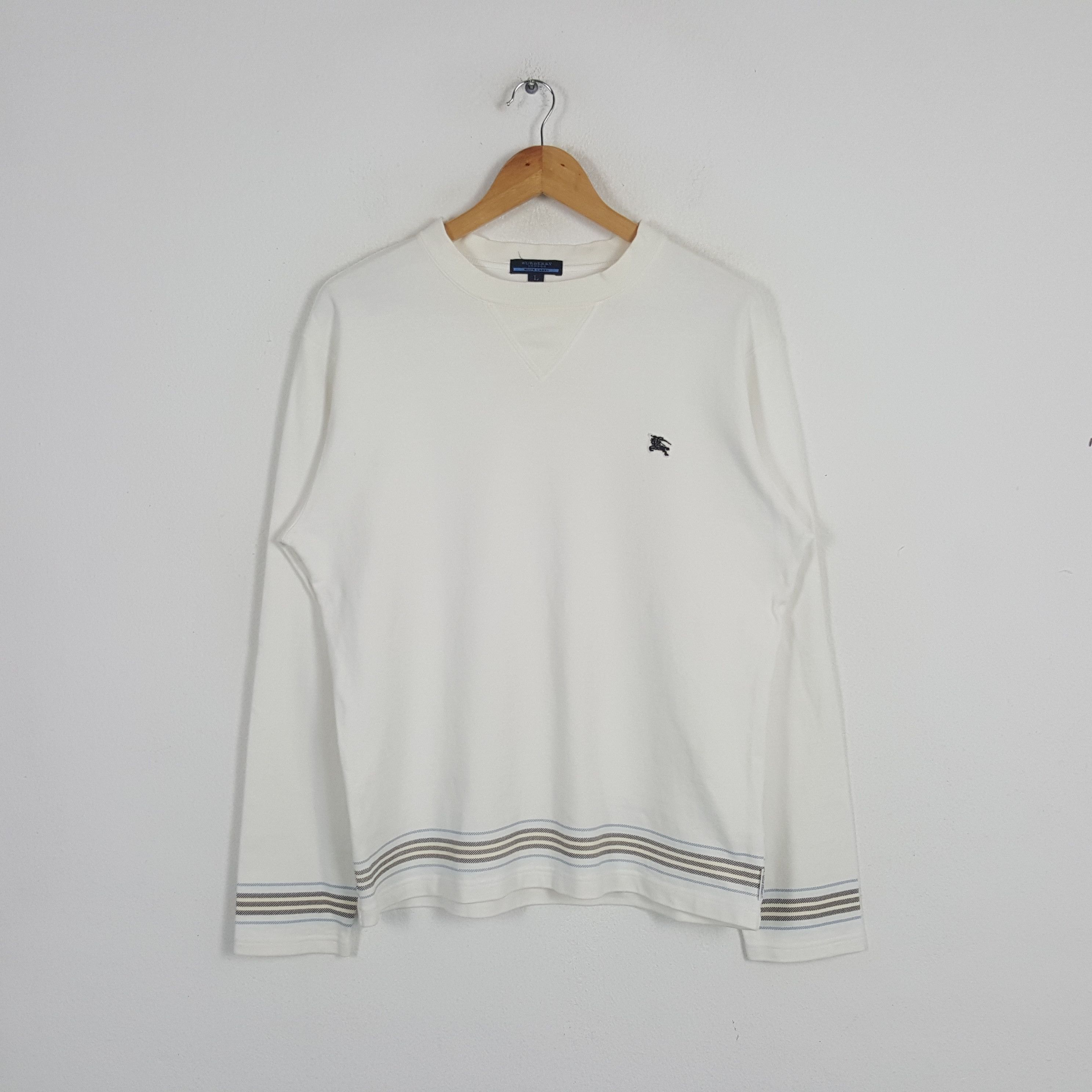 Burberry × Vintage Vintage Burberry London Blue Label Italian Brand Sweatshirt Size US L / EU 52-54 / 3 - 3 Thumbnail