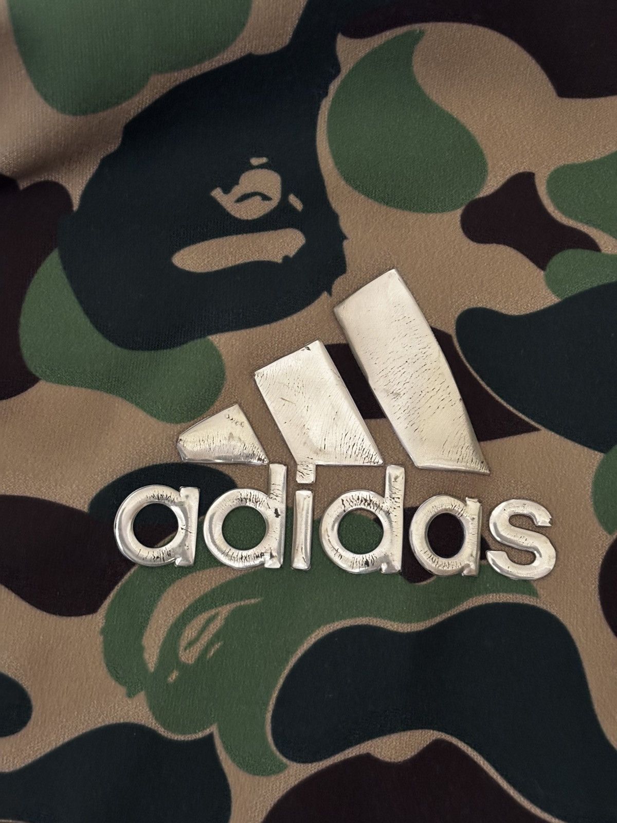 Adidas × Bape Authentic ape bape x adidas green camo shark hoodie M used Size US M / EU 48-50 / 2 - 3 Thumbnail