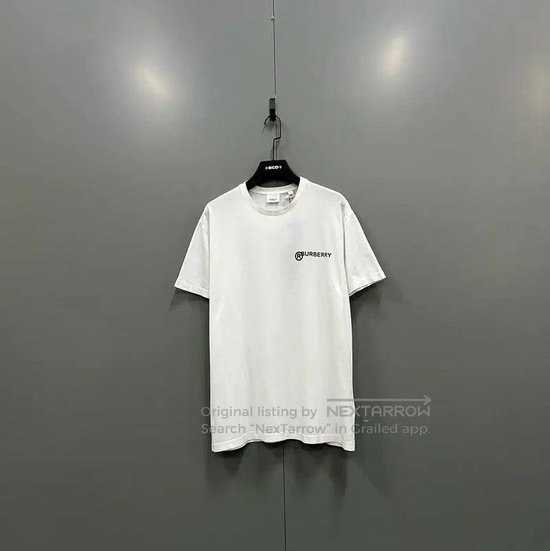 Burberry Burberry Summer White Cotton Logo T. Size US S / EU 44-46 / 1 - 1 Thumbnail