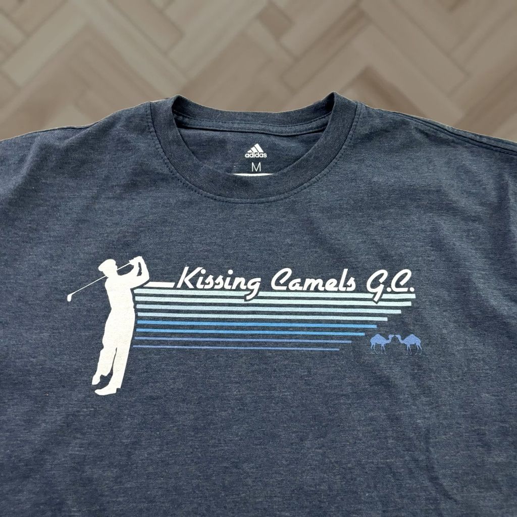 Adidas Adidas Kissing Camels GC Short Sleeve Golf T Shirt Men M Blue Size US M / EU 48-50 / 2 - 1 Thumbnail