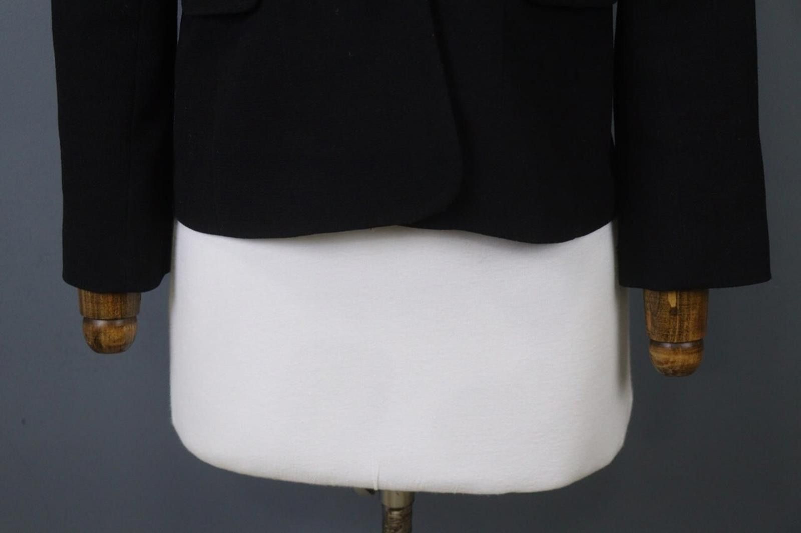 Designer Claudie Pierlot Black Snap Front Blazer Jacket Size 36 Size M / US 6-8 / IT 42-44 - 3 Thumbnail