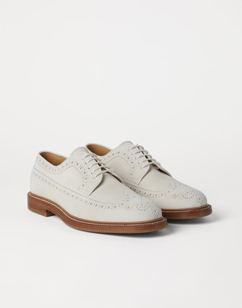 Brunello Cucinelli o1w1db10925 Pair Of Laced Shoes in Cream White Size US 9 / EU 42 - 2 Thumbnail