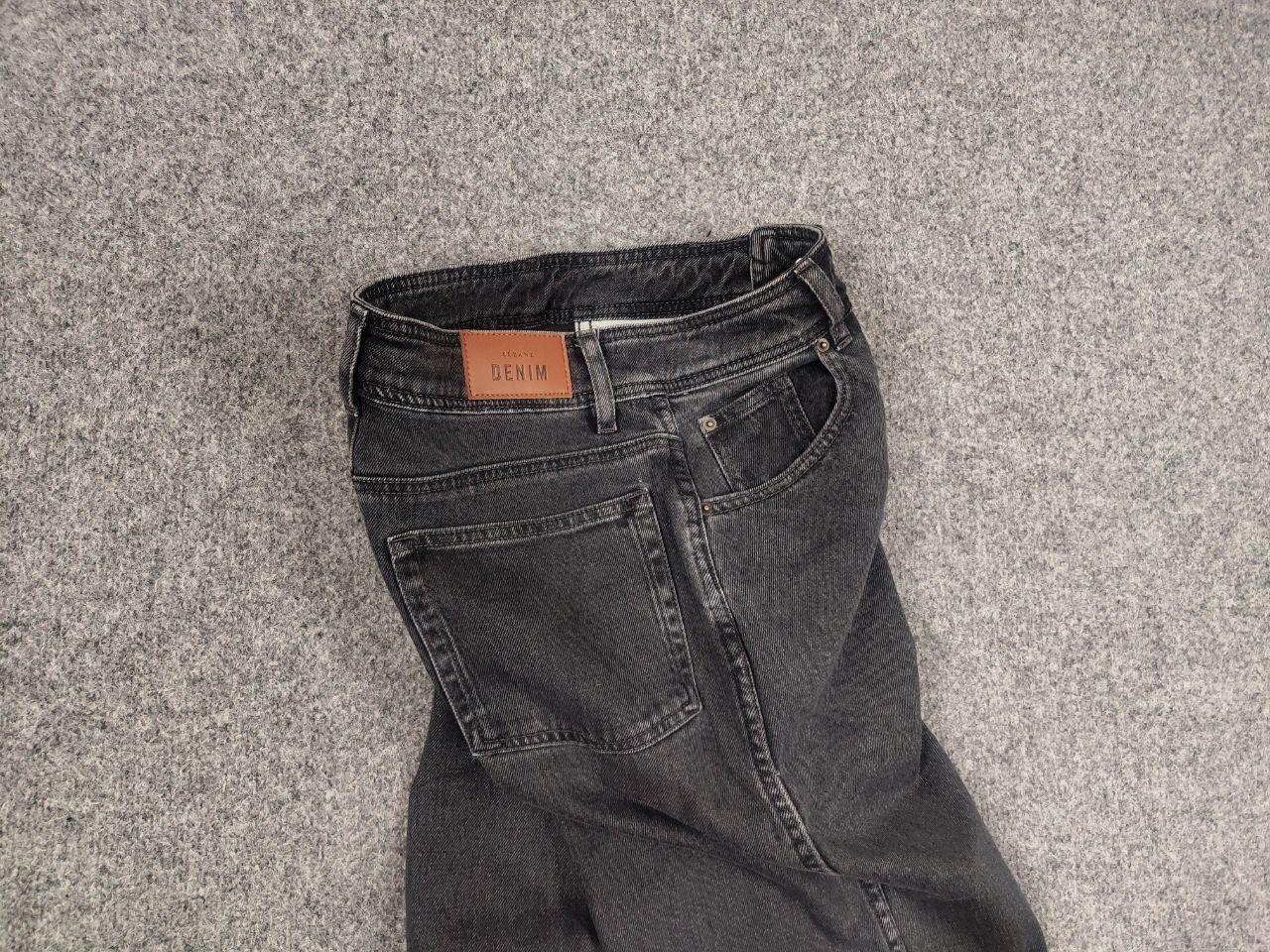 Sezane Sezane Paris Design Dark Gray Wide Leg Denim Jeans Size 26" / US 2 / IT 38 - 9 Thumbnail
