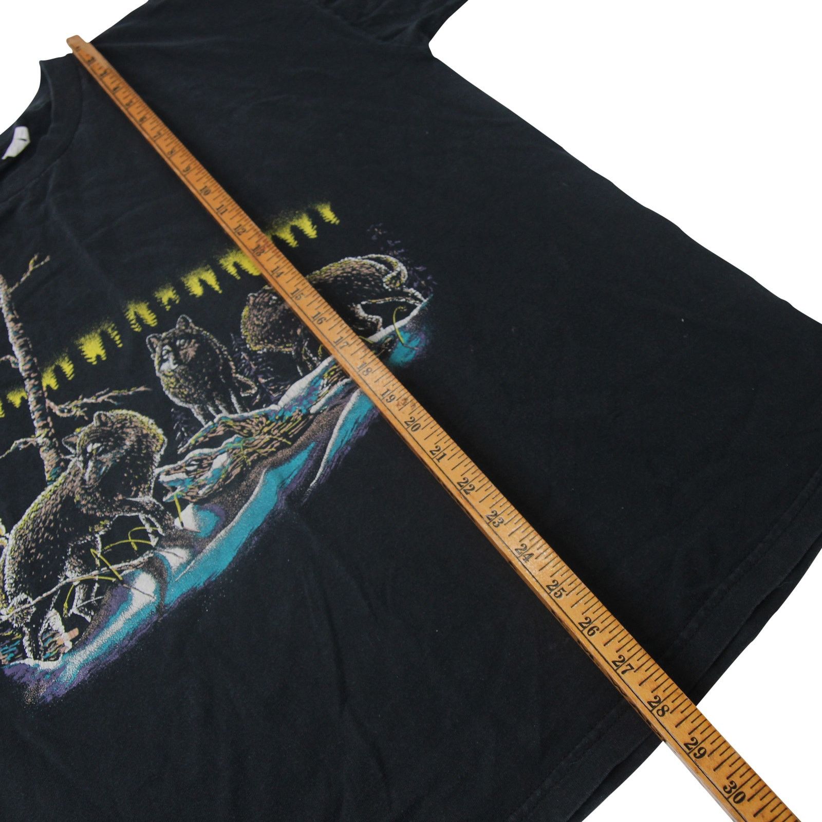 Vintage Vintage Wolf Night Scene Graphic T Shirt Size US XL / EU 56 / 4 - 6 Thumbnail