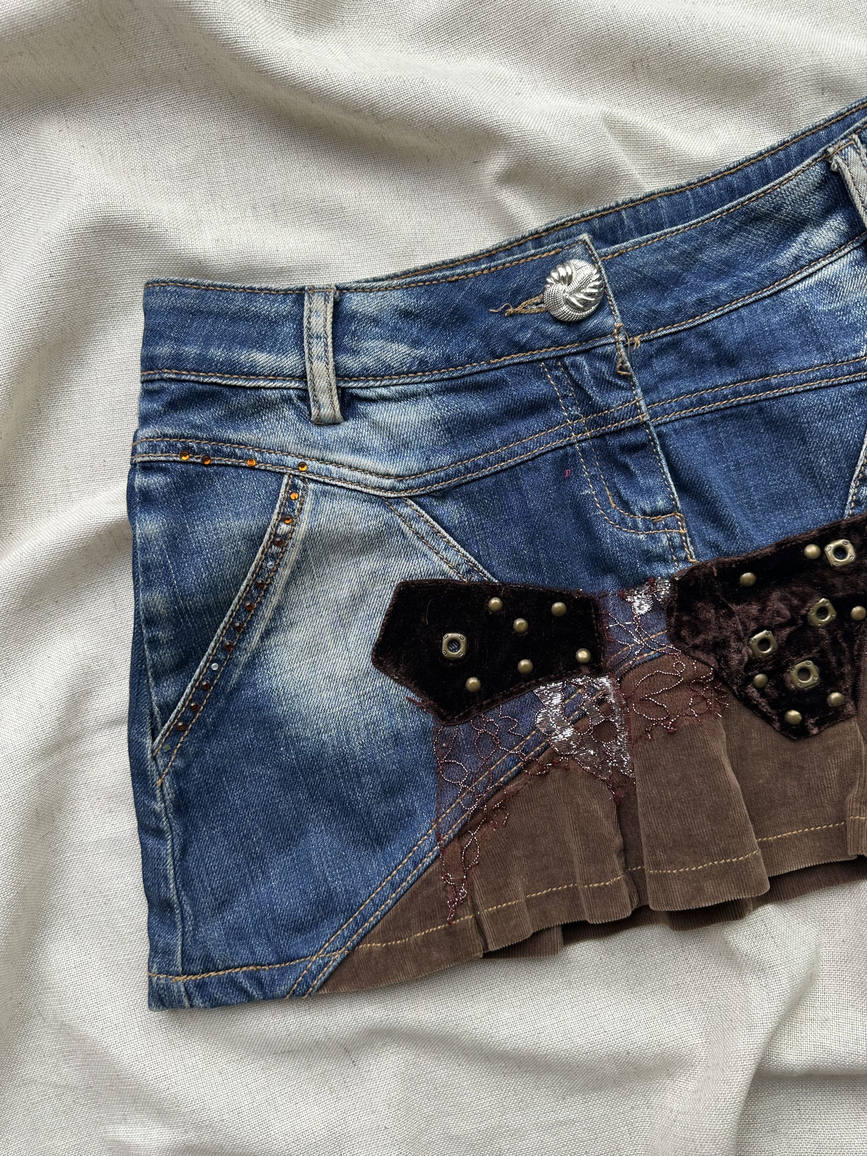Japanese Brand Vintage Flared Mini Skirt Size 26" / US 2 / IT 38 - 3 Thumbnail