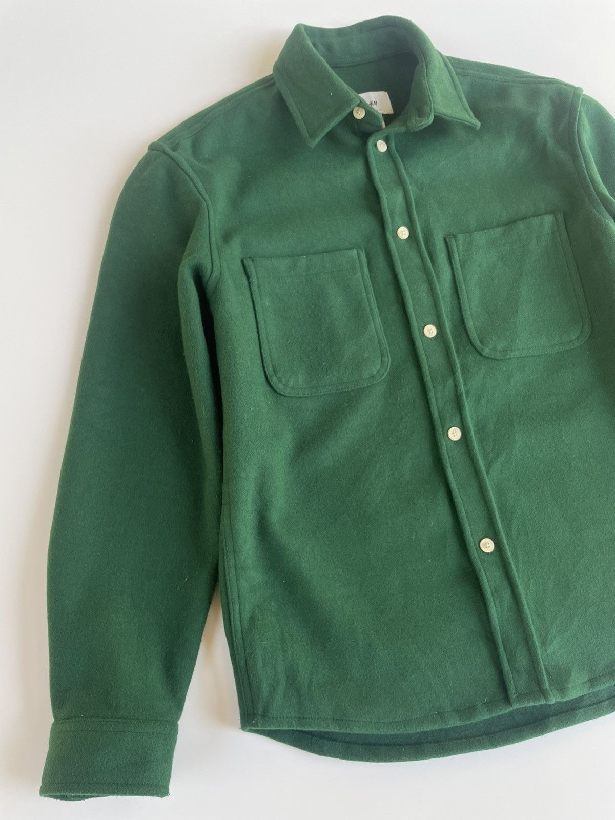 H&M H&M Fit overshirt Dark Green Size US S / EU 44-46 / 1 - 7 Thumbnail