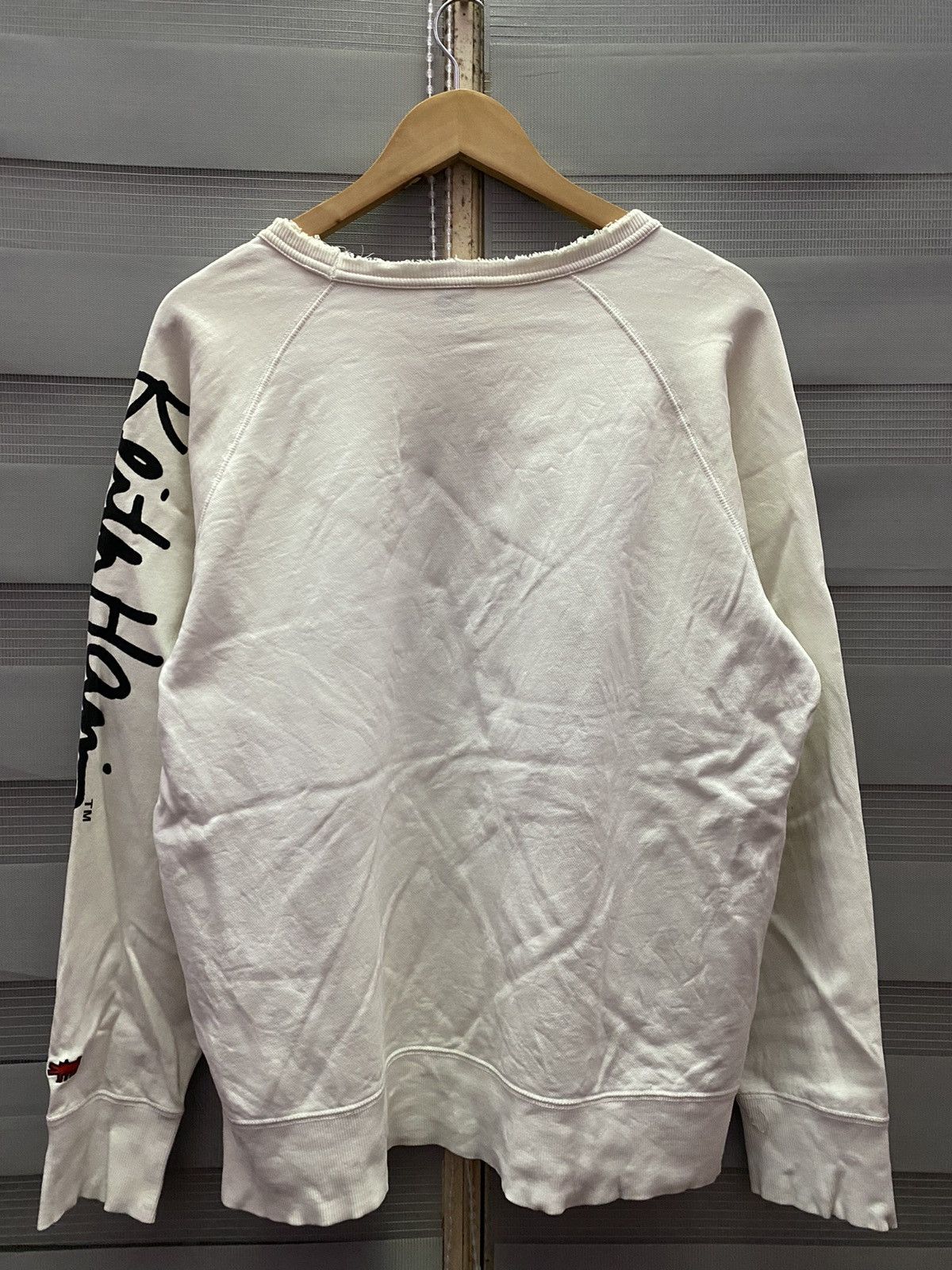 Vintage Thrashed Keith Haring Skateboarding Distressed Sweatshirt Size US M / EU 48-50 / 2 - 6 Thumbnail
