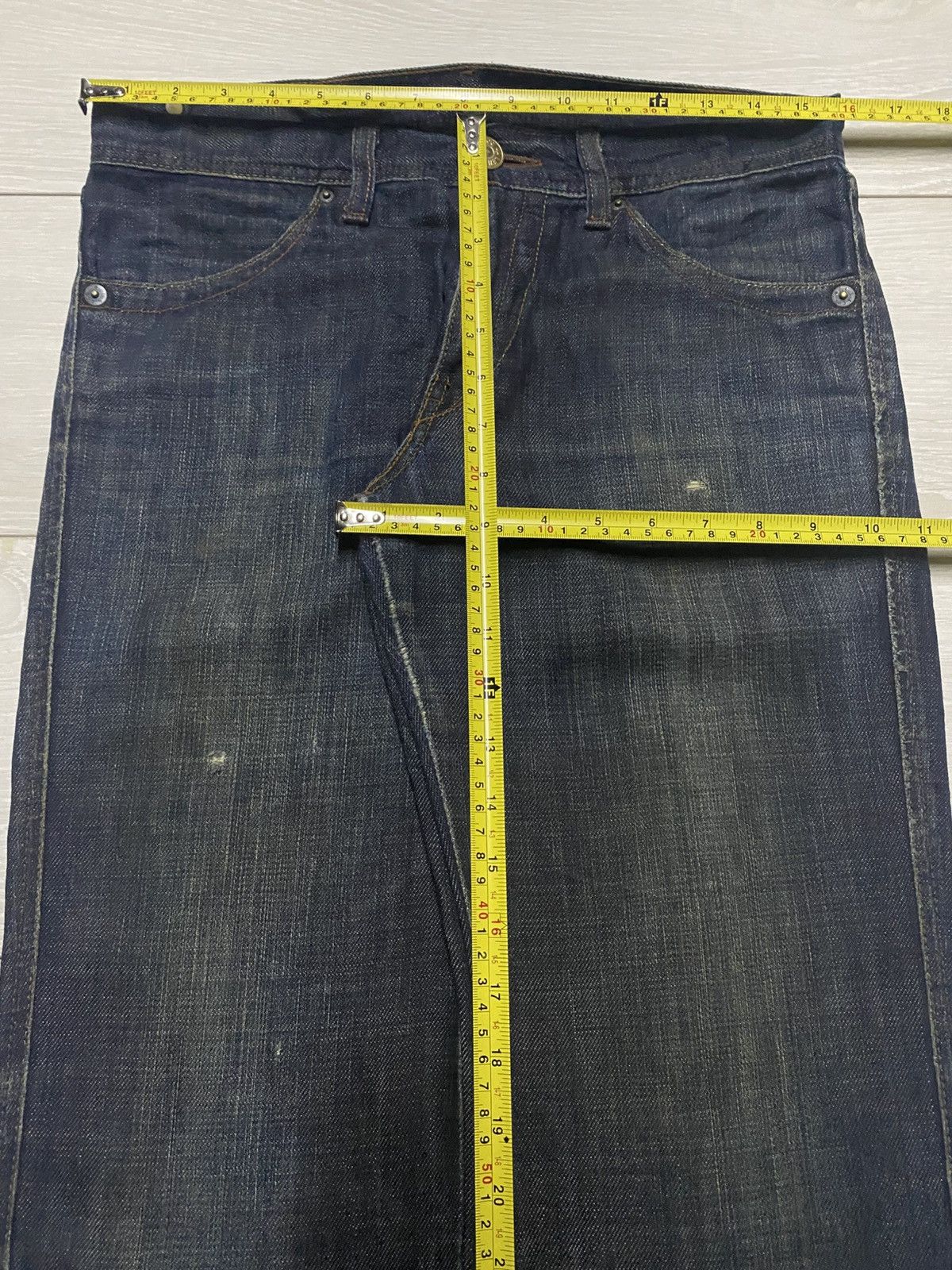Levi's Levis Y2K Black Denim Distressed Straight Fits Jeans Size US 31 - 13 Thumbnail
