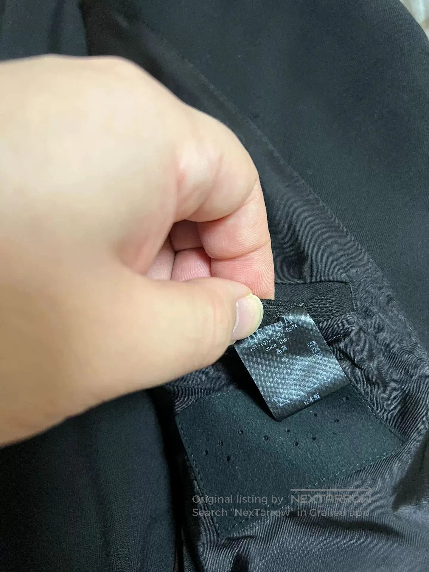 Devoa Classic Black Wool Suit Jacket. Size US L / EU 52-54 / 3 - 6 Thumbnail