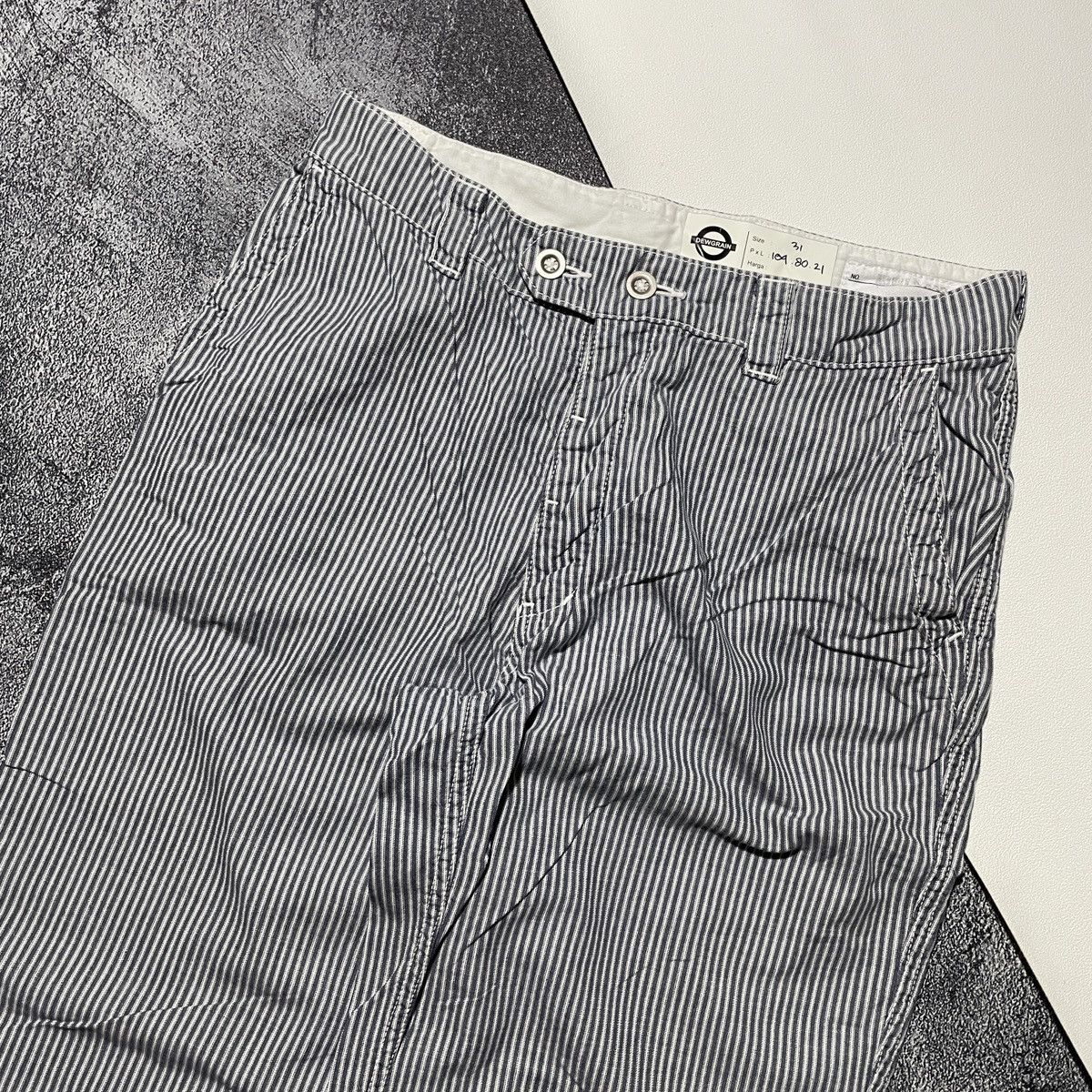 Issey Miyake × Le Grande Bleu (L.G.B.) × Margaret Howell Stripe Pants MHL Size 31" - 2 Thumbnail