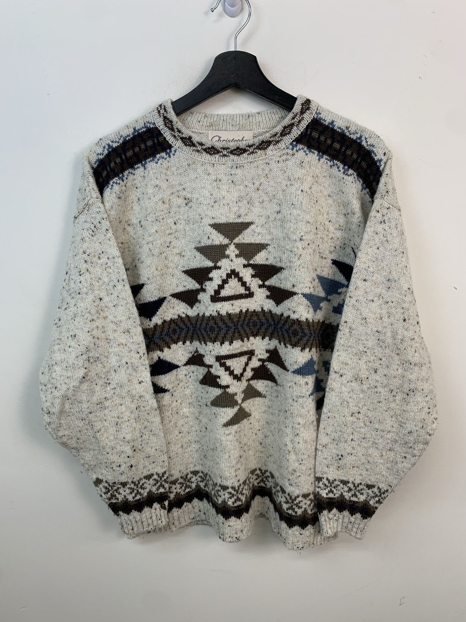 Vintage Vintage Sweater 1990s Knit Navajo Mountain Knit Sweater Size M Size US M / EU 48-50 / 2 - 1 Thumbnail