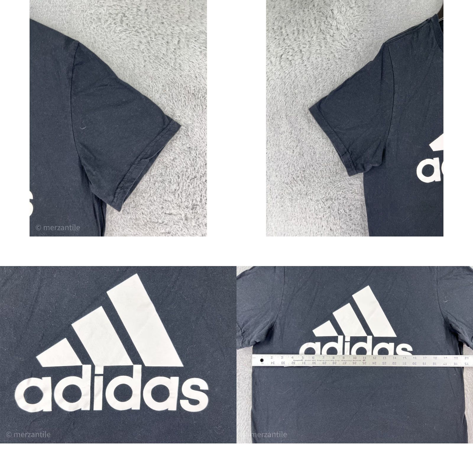 Adidas ADIDAS Shirt Mens Large Gray Short Sleeve Logo Print 100% Cotton Crew Neck - Mens L Gray Adidas Shirt Logo Print Cotton Crewneck Short Sleeve 90s? Size US L / EU 52-54 / 3 - 8 Thumbnail