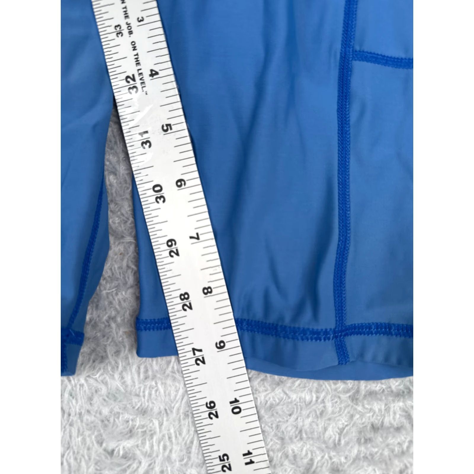 Lululemon Lululemon Shorts Women M Blue Polyester Spandex Pockets 9" Inseam Yoga Gym Activewear Compression Size 32" / US 10 / IT 46 - 7 Thumbnail