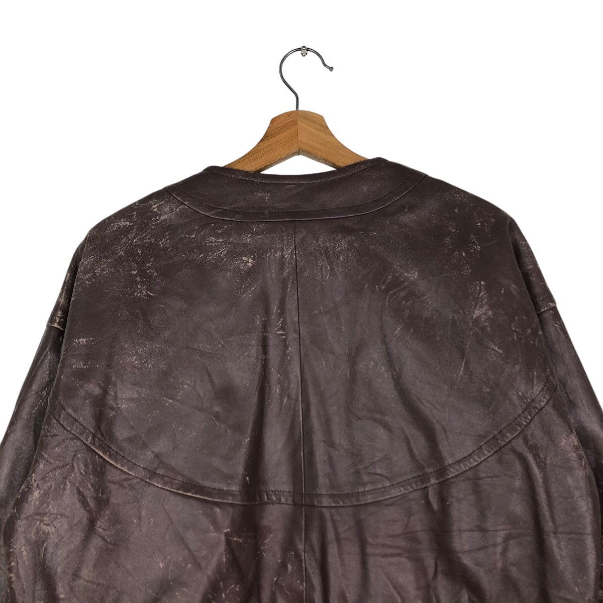 Japanese Brand 📌Cropped Genuine Leather Jacket Biker Josephine Size US M / EU 48-50 / 2 - 10 Thumbnail