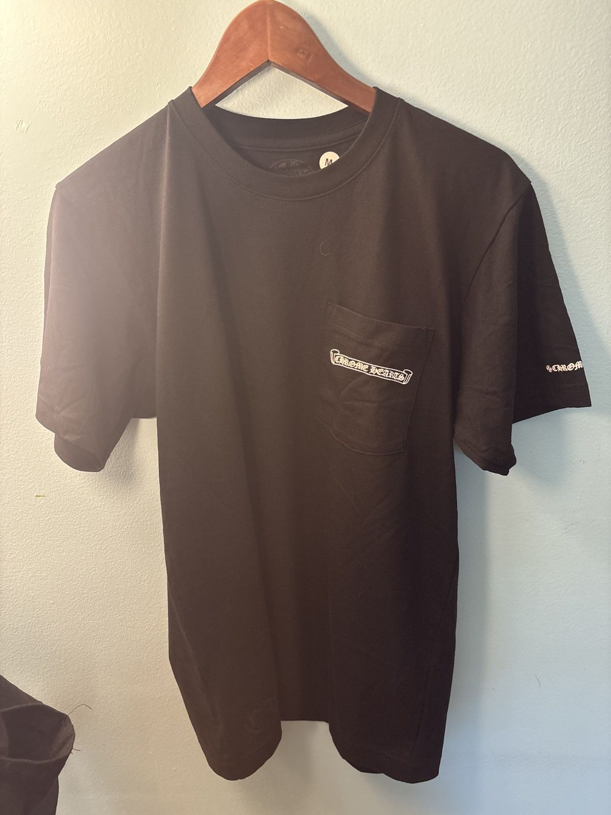Chrome Hearts Chrome Hearts Scroll Logo Black Tee Size US L / EU 52-54 / 3 - 3 Thumbnail