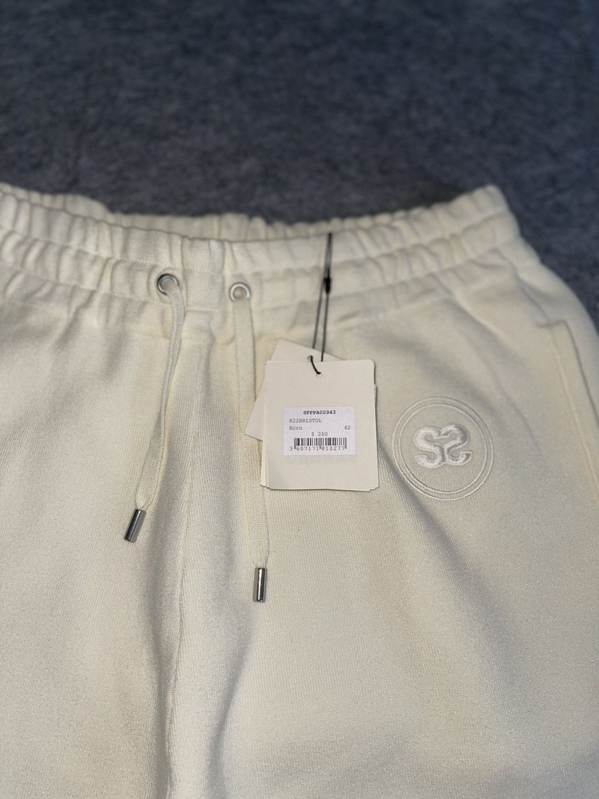 Sandro Sandro Paris Sweatpants FR 42 /US S-M Cream White Joggers Size US 29 - 7 Thumbnail