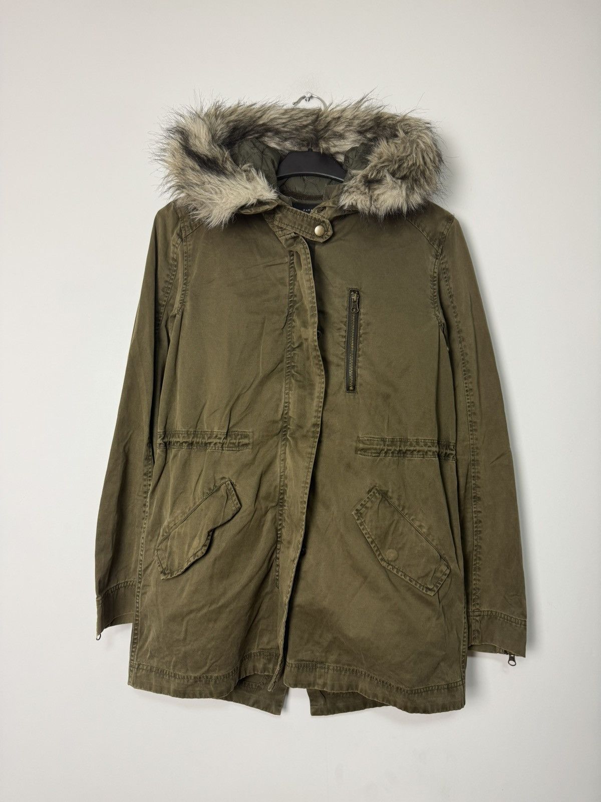 Vintage Vintage Archive Parka with Faux Fur Hood Japanese Style Size S / US 4 / IT 40 - 1 Thumbnail