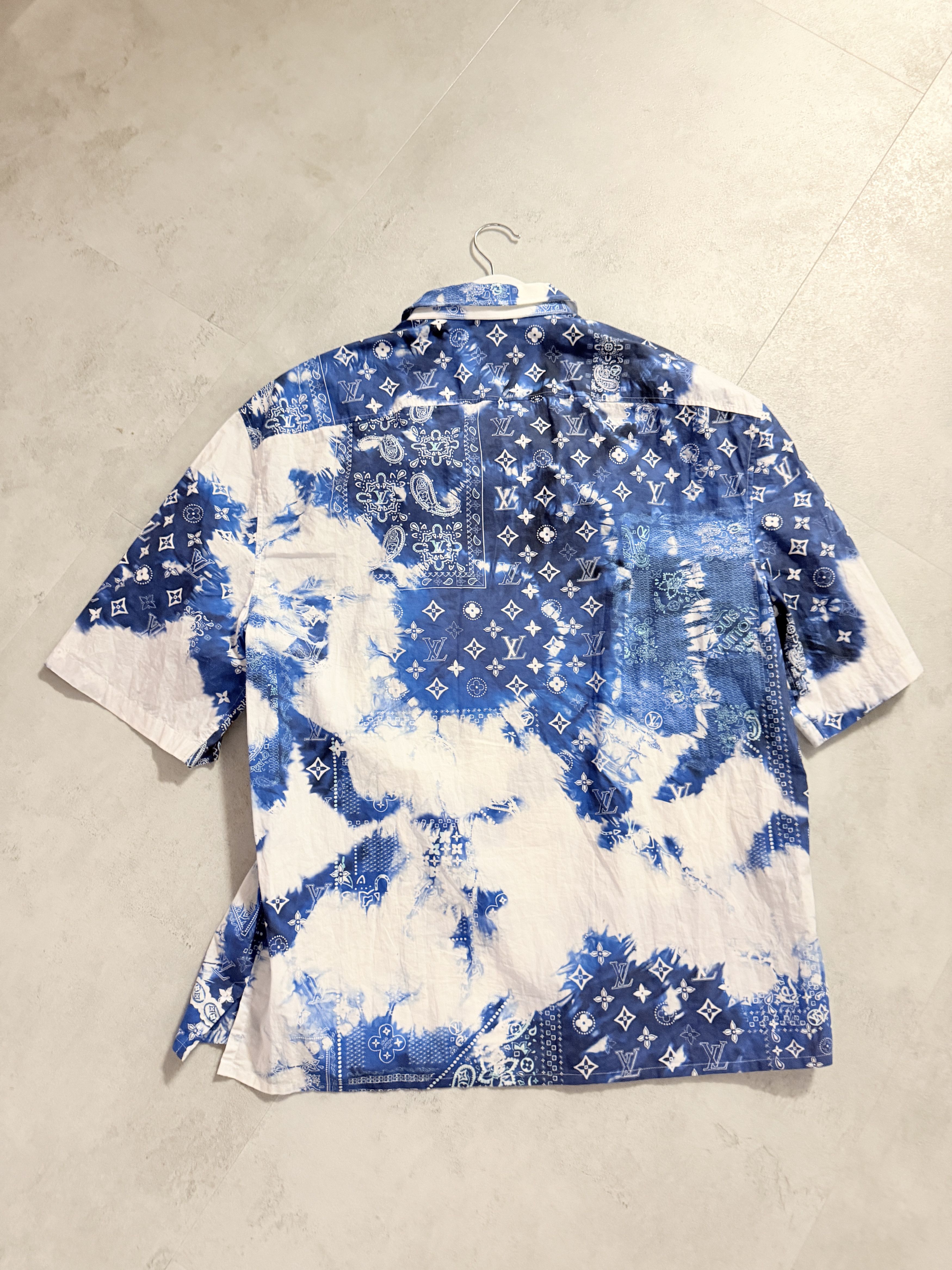 Louis Vuitton Louis Vuitton Blue Monogram Bandana Button Up Shirt Size US XL / EU 56 / 4 - 5 Thumbnail