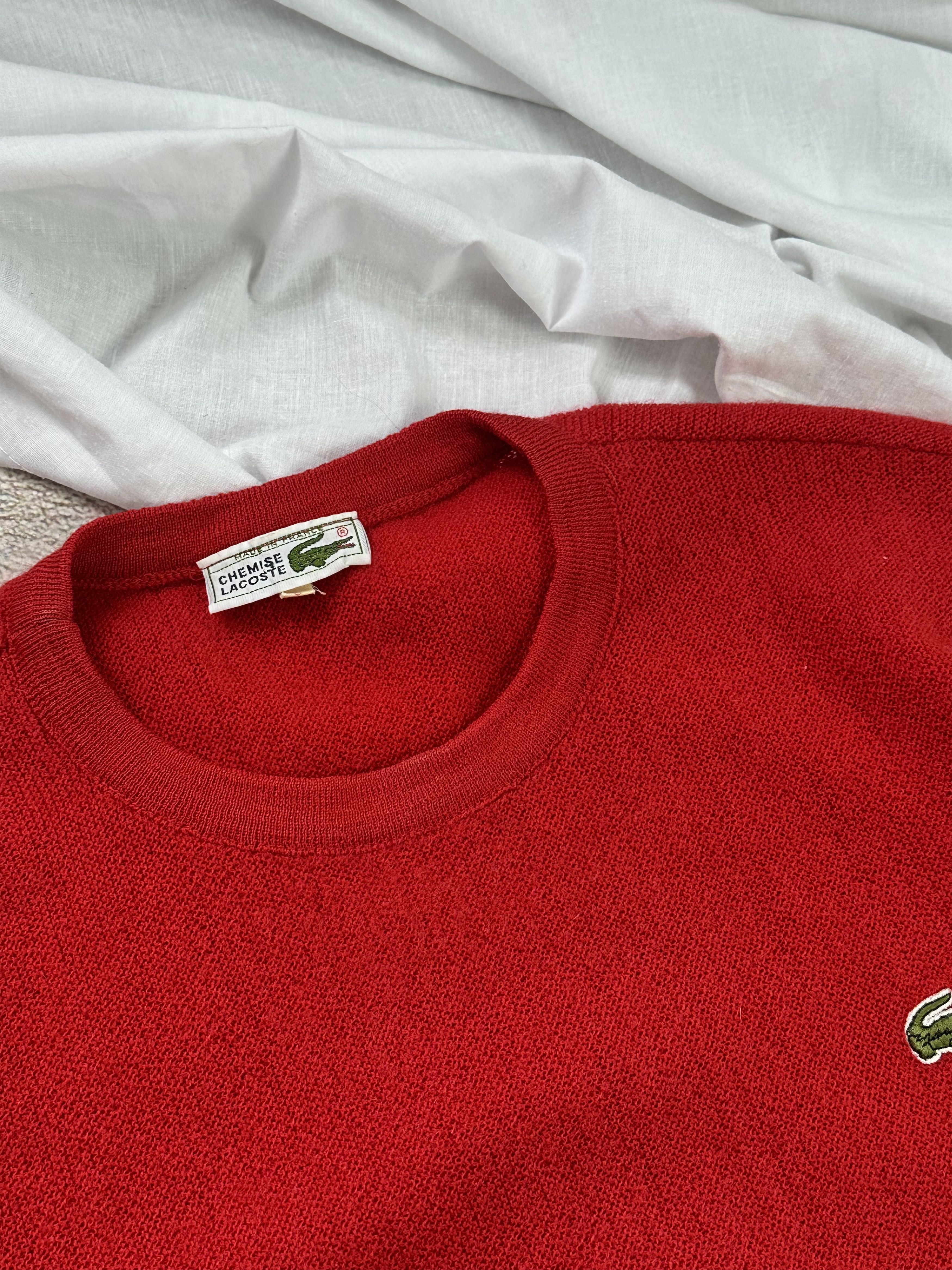 Lacoste × Vintage Lacoste wool sweater boxy fit Size US L / EU 52-54 / 3 - 4 Thumbnail