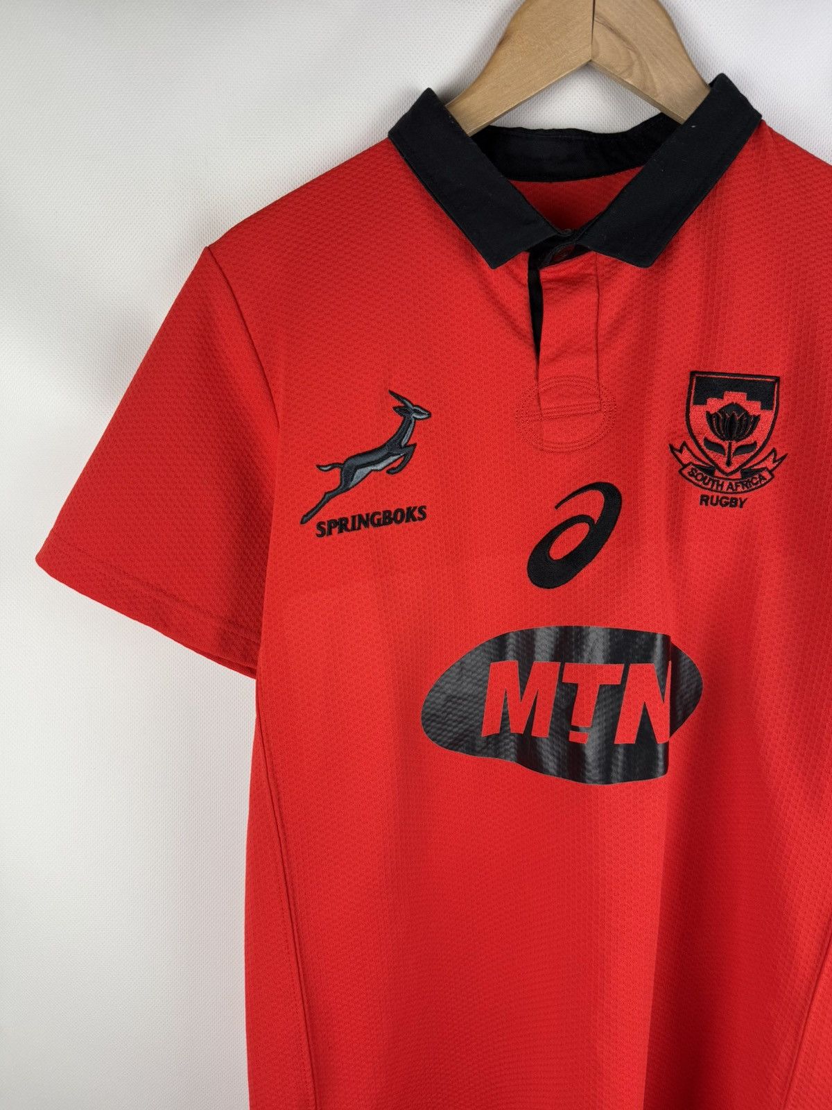 Asics ASICS South Africa 2017 Rugby Away Shirt Jersey Size M Size US M / EU 48-50 / 2 - 4 Thumbnail
