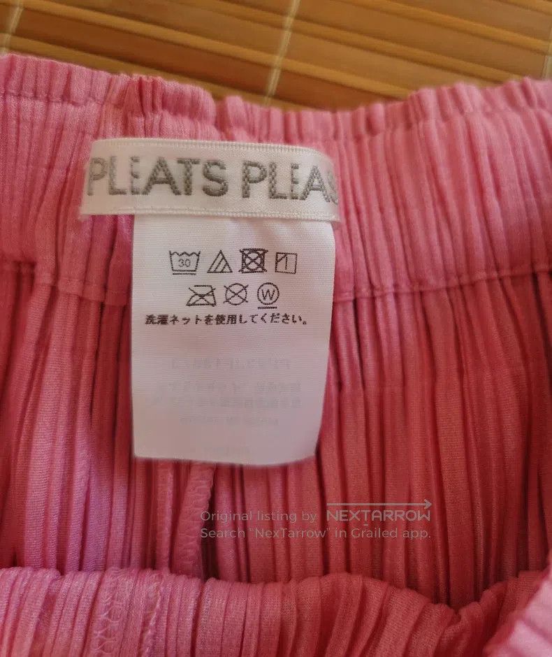 Issey Miyake Issey Miyake size:3 Pink Wide-Leg Pants Size 31" - 3 Thumbnail