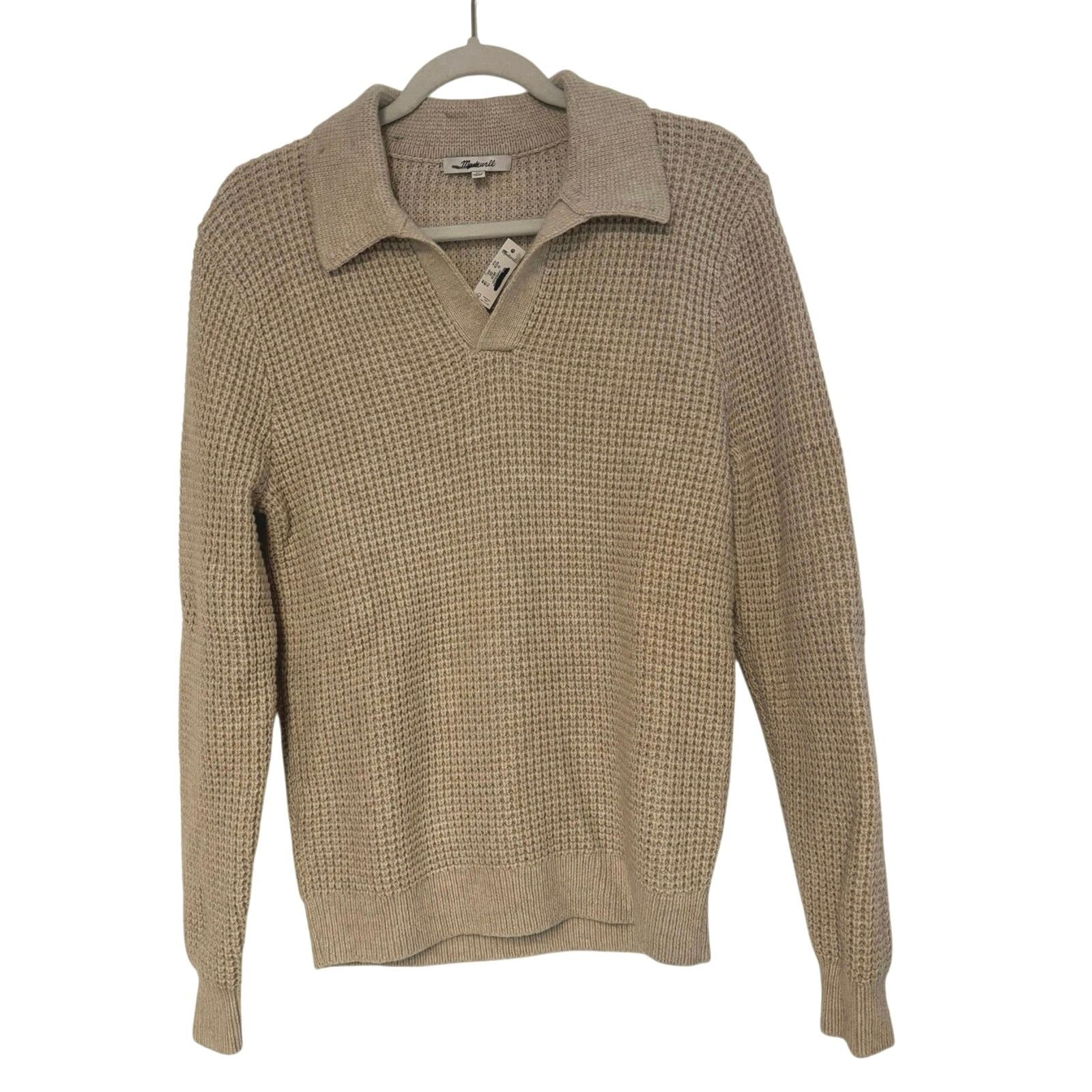 Madewell NWT Madewell Johnny-Collar Sweater Polo Waffle Knit Size XS Size US XS / EU 42 / 0 - 3 Thumbnail