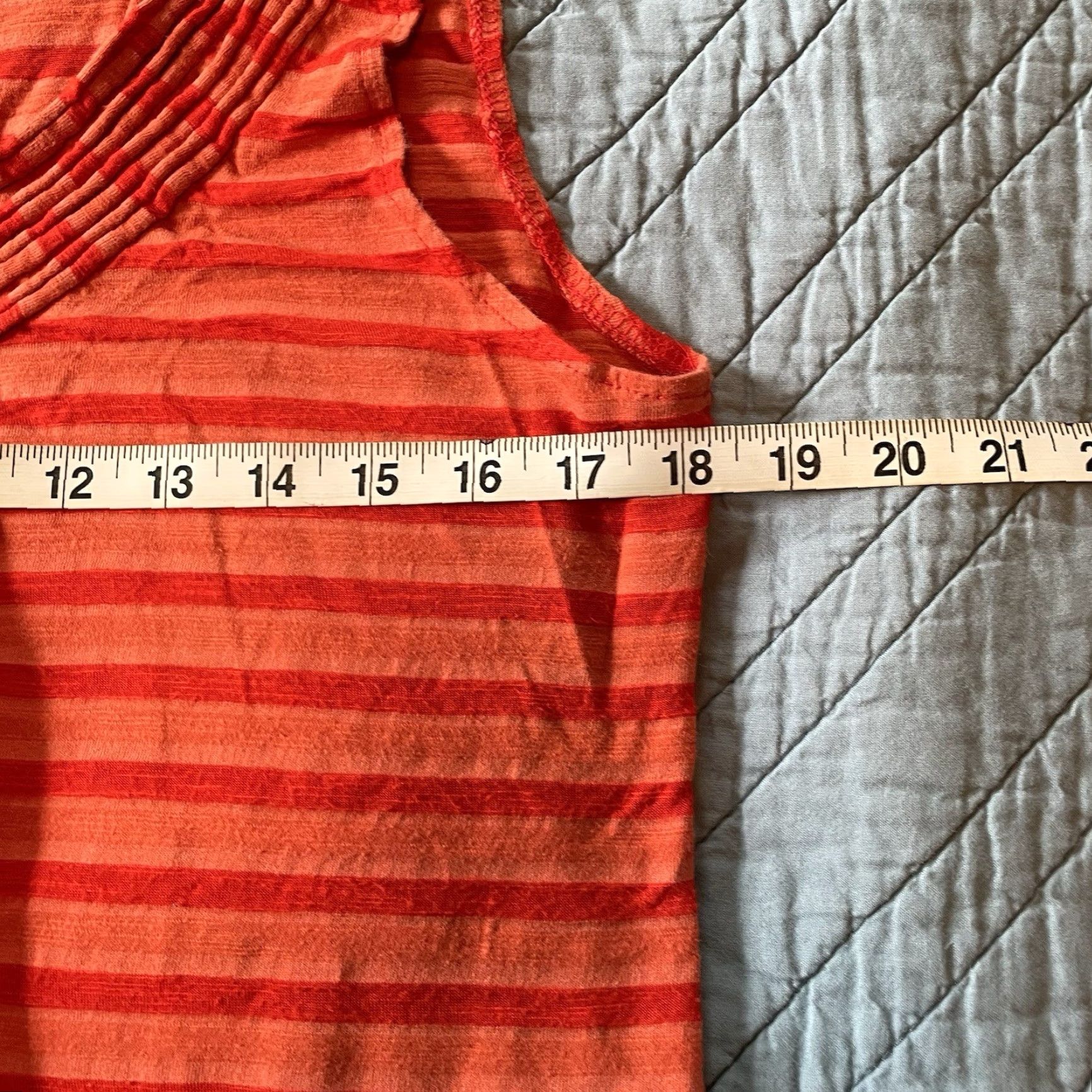 Loft LOFT Tank Top Shirt Womens L Orange Red Striped Sleeveless Breezy Colorful Casual Beach 90s Theme Size L / US 10 / IT 46 - 6 Thumbnail