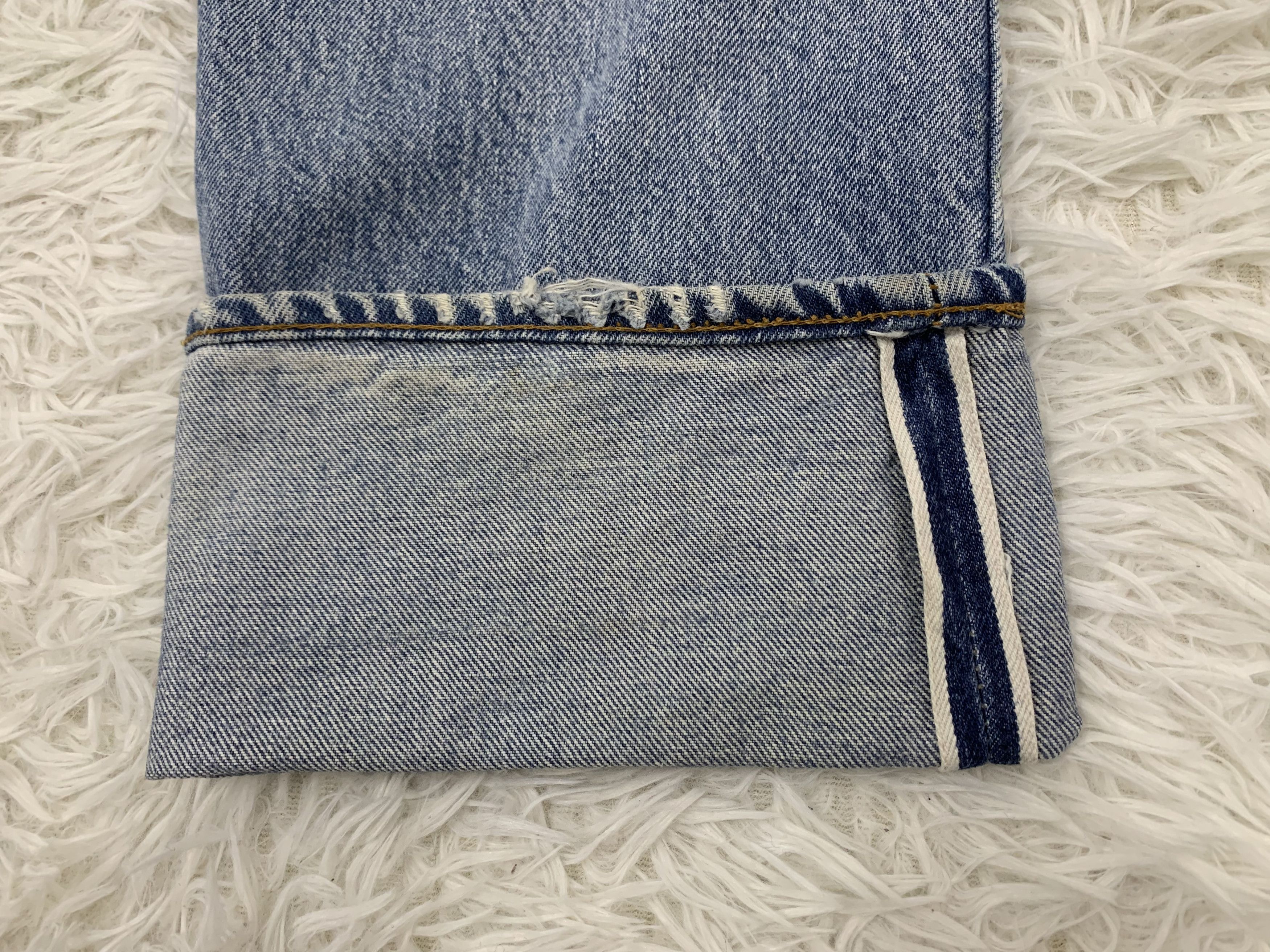 Levi's Vtg 80s Levi's 501 Selfedge Jeans Pant Button 524 Size US 28 / EU 44 - 10 Thumbnail