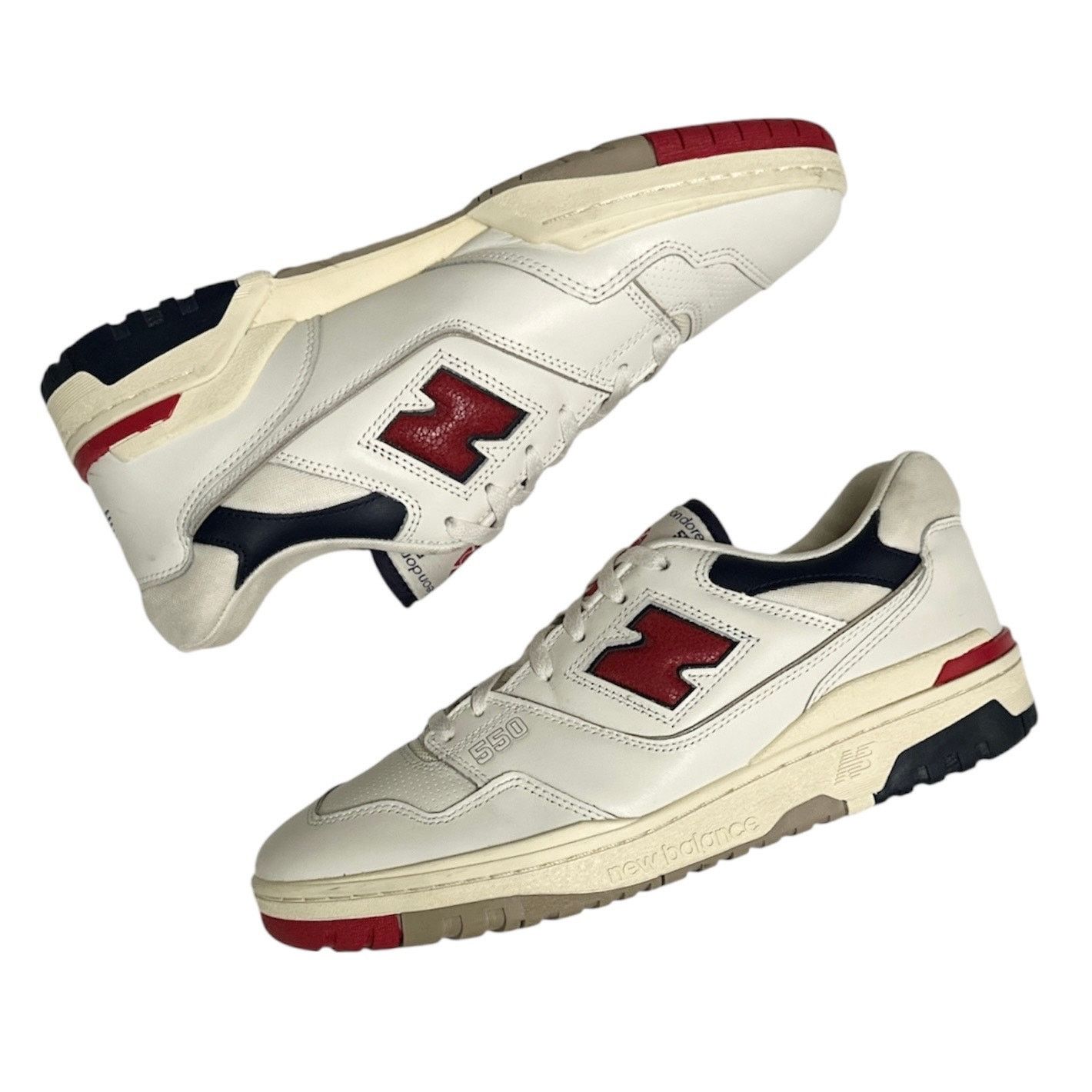 Aime Leon Dore × New Balance 2021 Aime Leon Dore ALD x New Balance 550 Red Navy US 12 Size US 12 / EU 45 - 1 Thumbnail