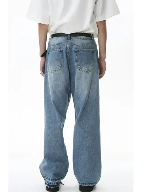 VIBE y2k denim distressed damaged washed jeans Size US 30 / EU 46 - 3 Thumbnail