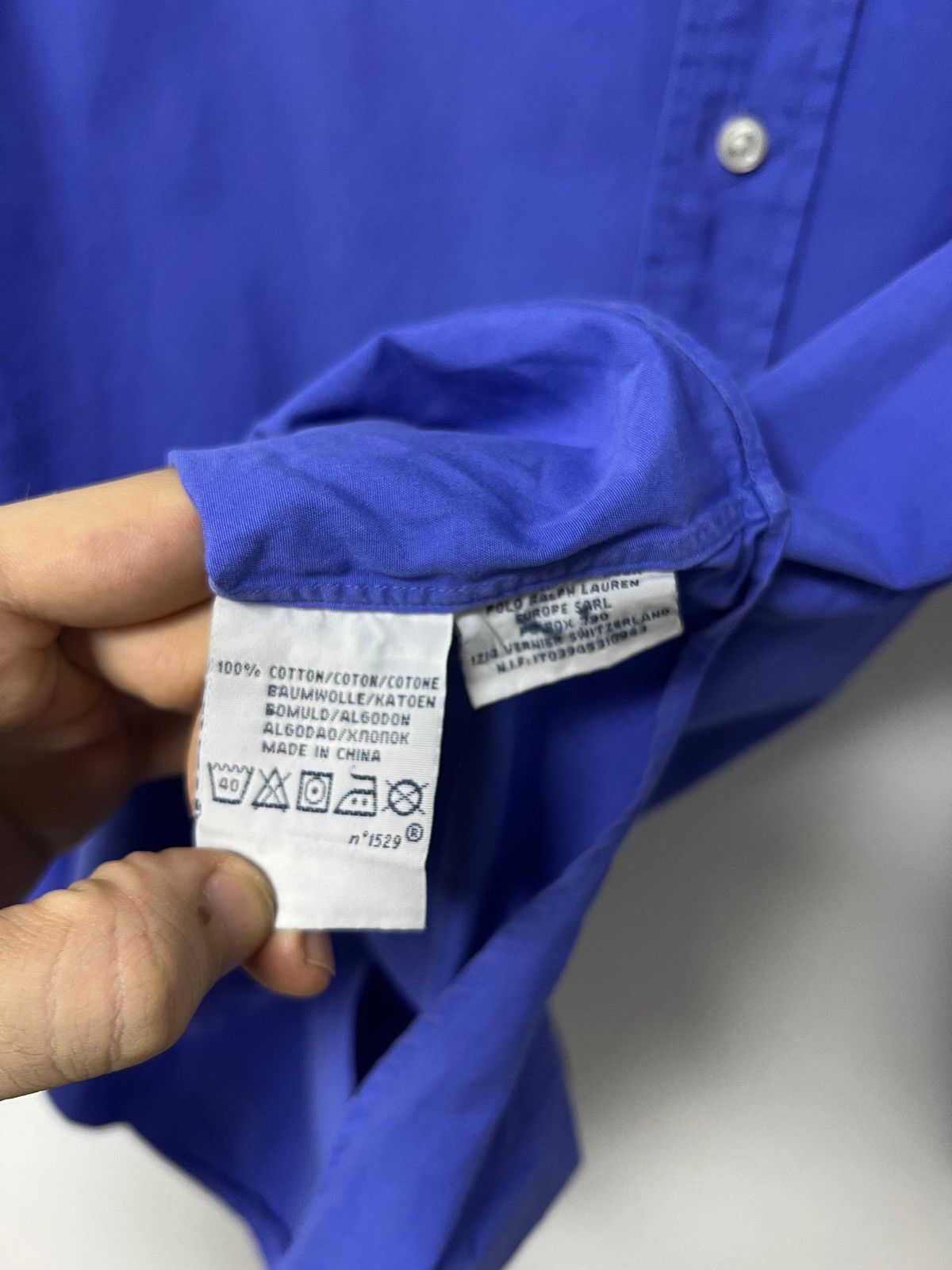Polo Ralph Lauren Polo Ralph Lauren Custom Fit Urban Cotton Blue Men sz L Size US L / EU 52-54 / 3 - 12 Thumbnail