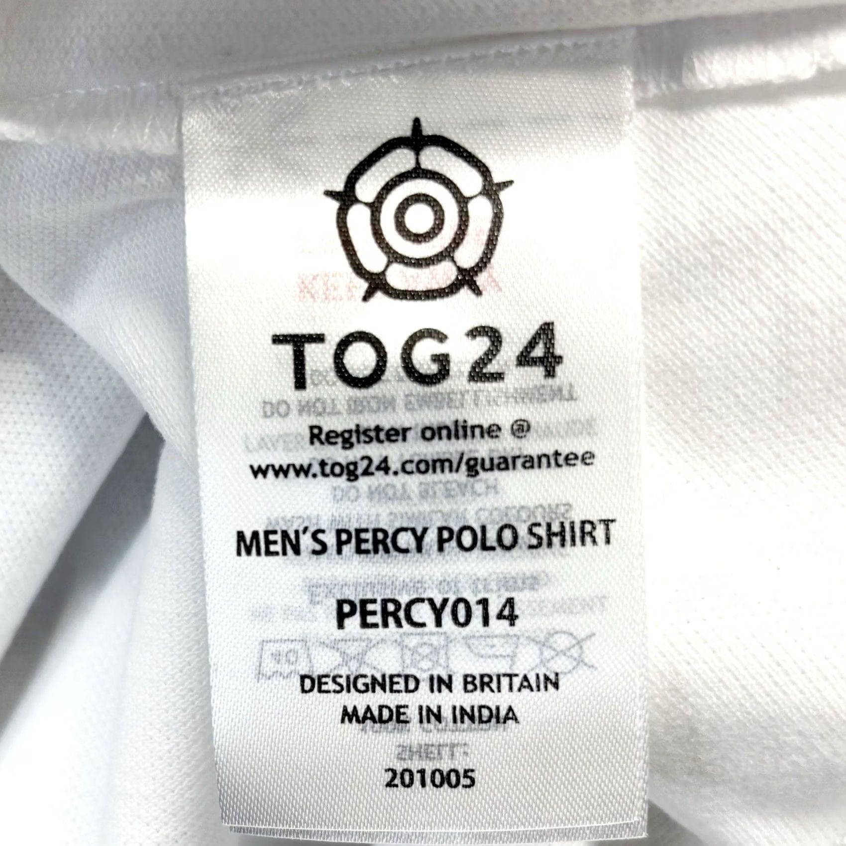 Vintage BNWT TOG44 Percy Polo Shirt Men Large Size Cotton White New With Tags Size US L / EU 52-54 / 3 - 6 Thumbnail