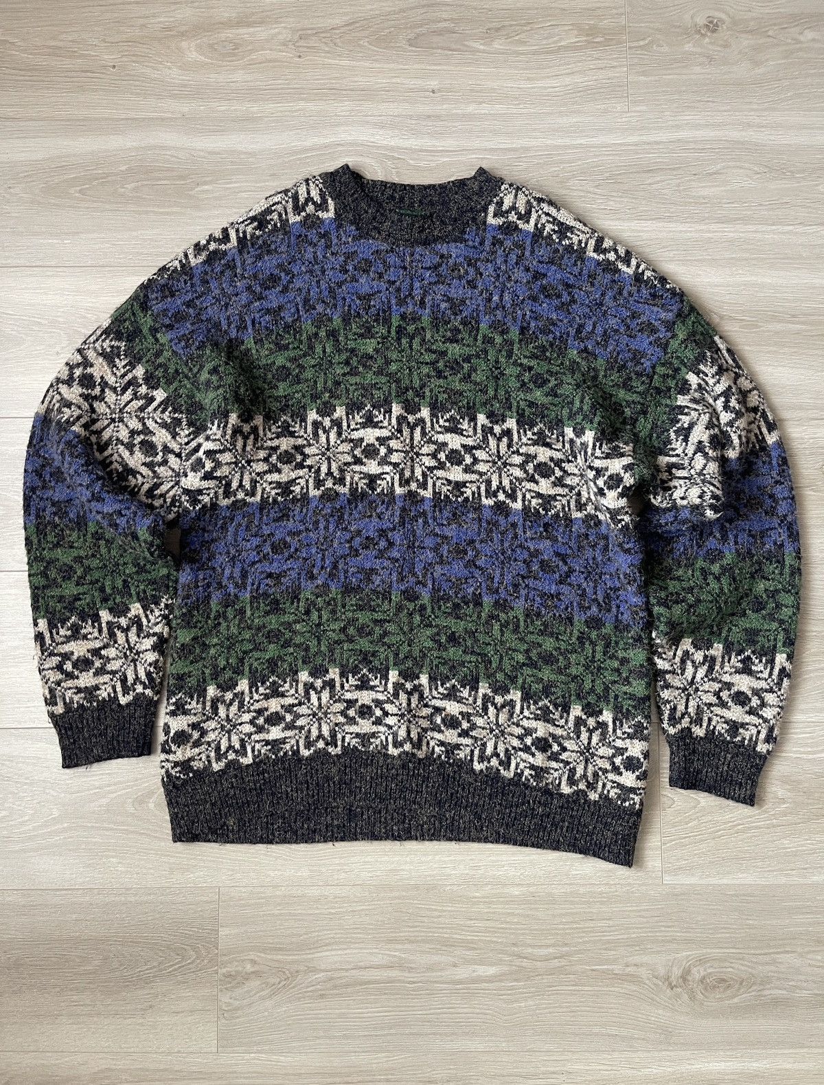 Vintage Vintage Rare Patterned Knit Sweater Barisal Alpaca Wool XL Size US XL / EU 56 / 4 - 1 Thumbnail