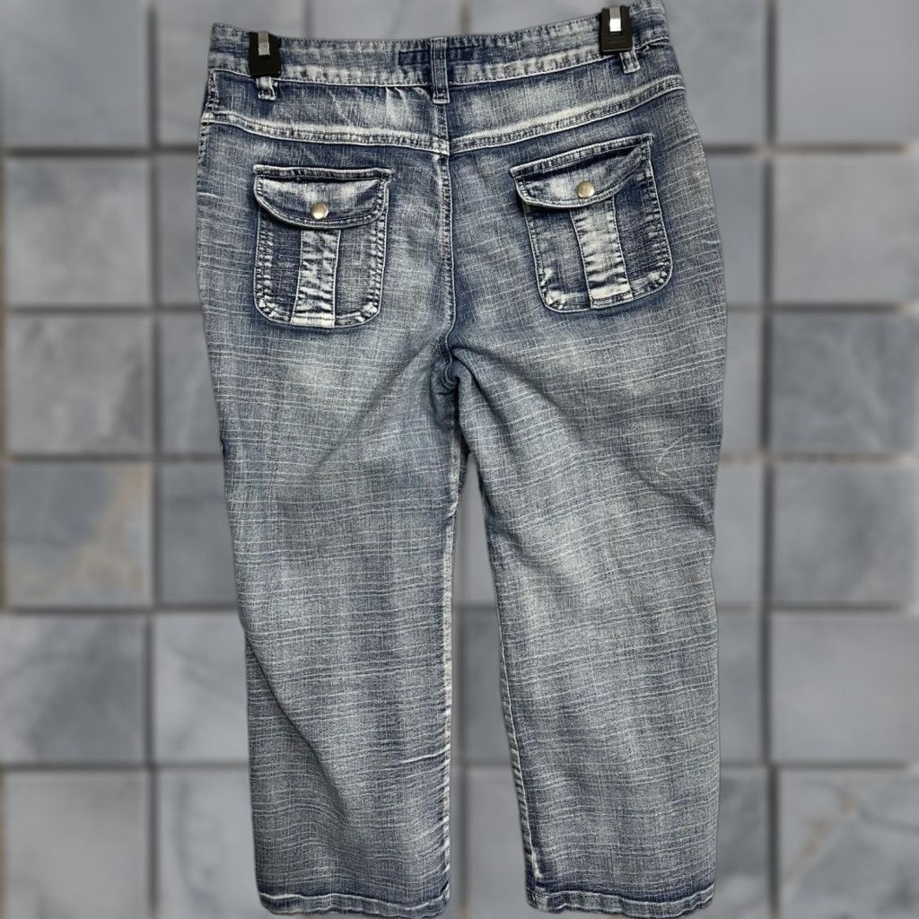 Denime CF Casual Foresight Jeans Women Size 30 Blue Denim Mid Rise Retro Grunge Punk Pants Size 29" - 1 Thumbnail