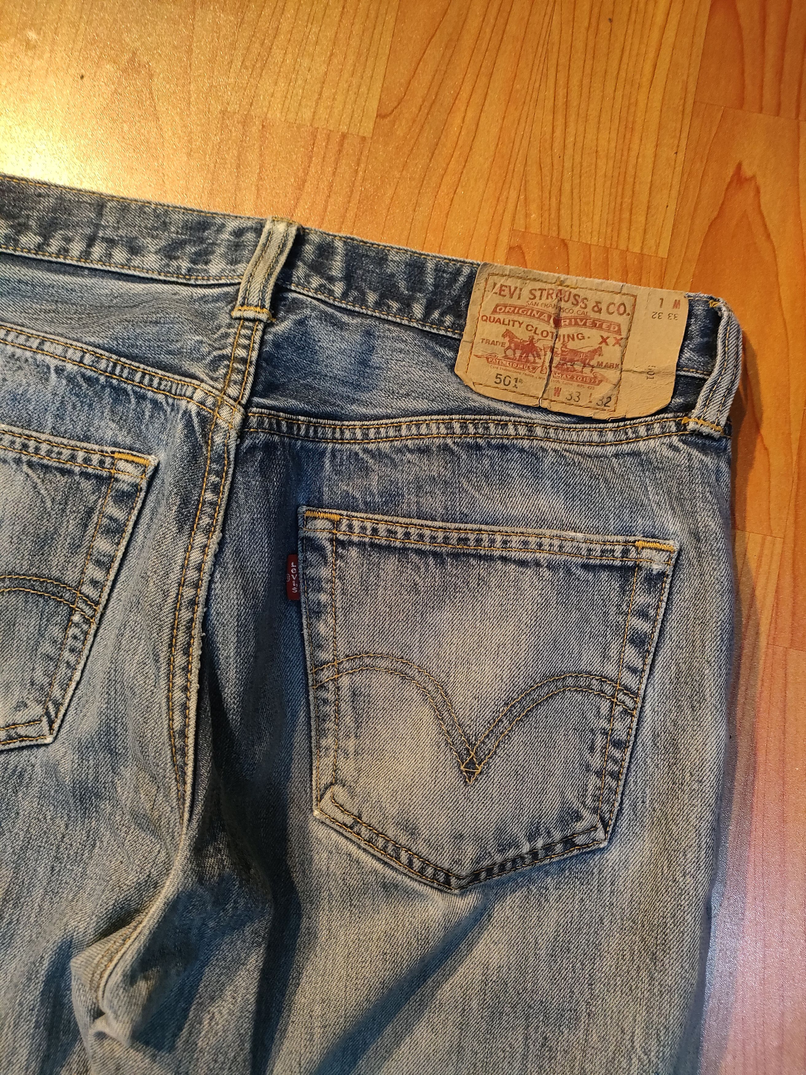 Levi's Vintage Clothing Vintage Distressed Levis 501 Jeans Size US 33 - 2 Thumbnail