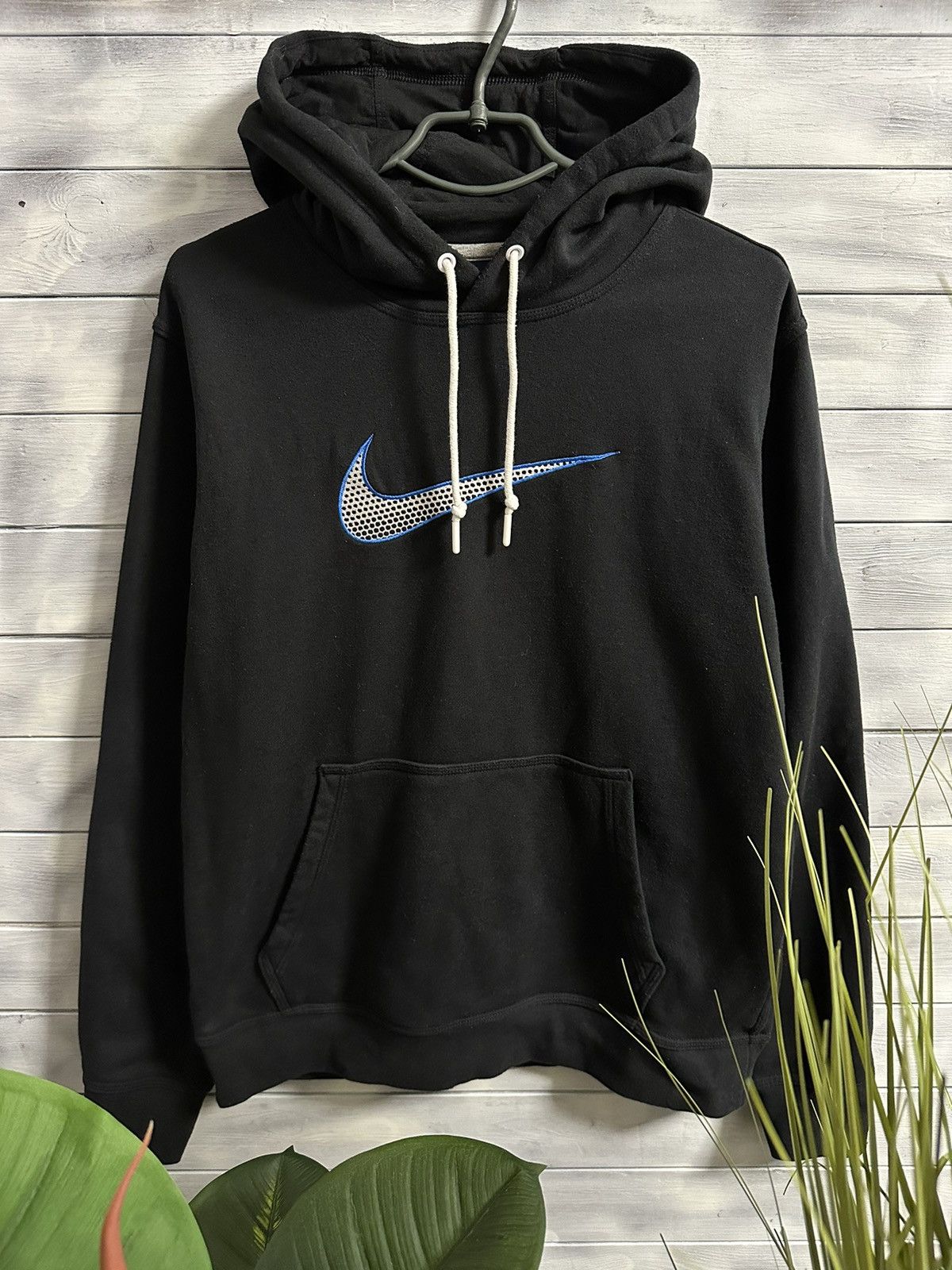 Nike Rare Vintage Hoodie Nike Beg Logo Centr Swoosh Drill. Size US M / EU 48-50 / 2 - 1 Thumbnail
