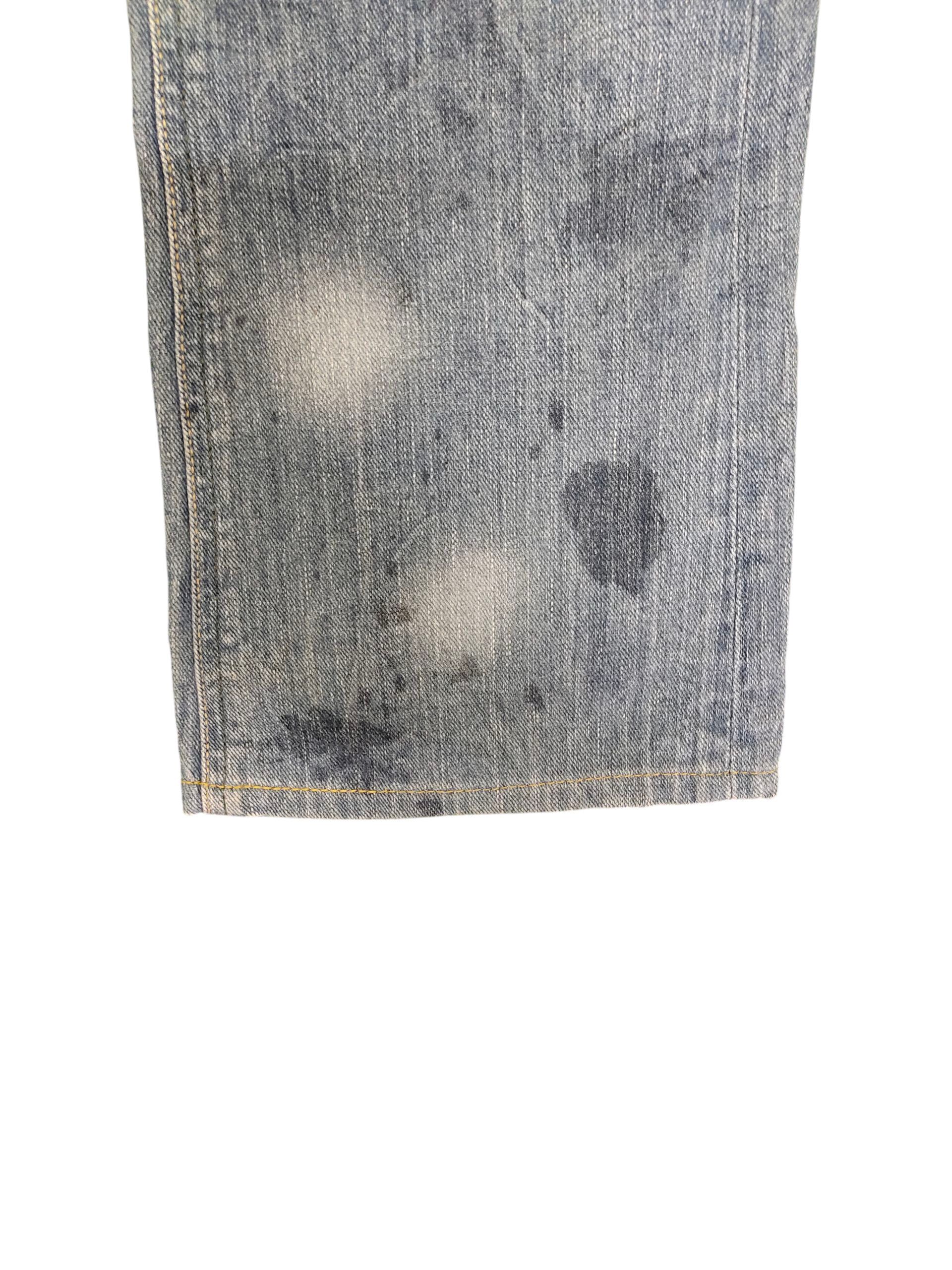 Comme des Garcons × Undercover Vintage Lee Rider Distress Faded Denim Jeans Grunge Size US 31 - 5 Thumbnail