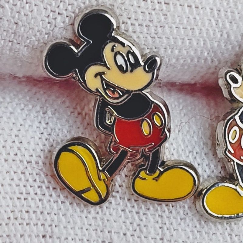 Disney Disney Mickey Mouse Enamel Stud Earrings Fun Cute Size ONE SIZE - 3 Thumbnail