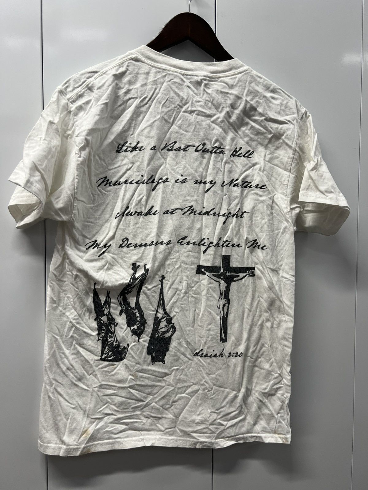 Vintage Late Y2K 2000's VTG Vintage Isaiah 2:20 Goth Retro Emo Shirt Size US M / EU 48-50 / 2 - 1 Thumbnail