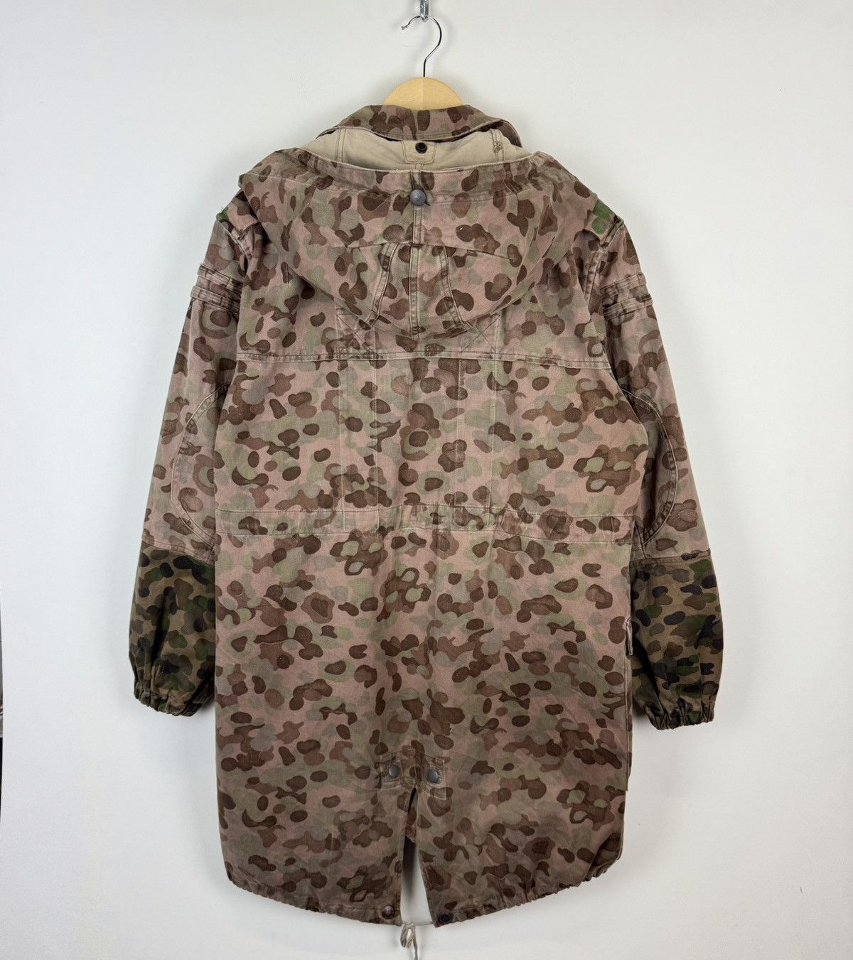 Vintage Vintage Austrian Army Kaz 57 Pea Dot Camo Parka Coat Jacket Size US XL / EU 56 / 4 - 13 Thumbnail
