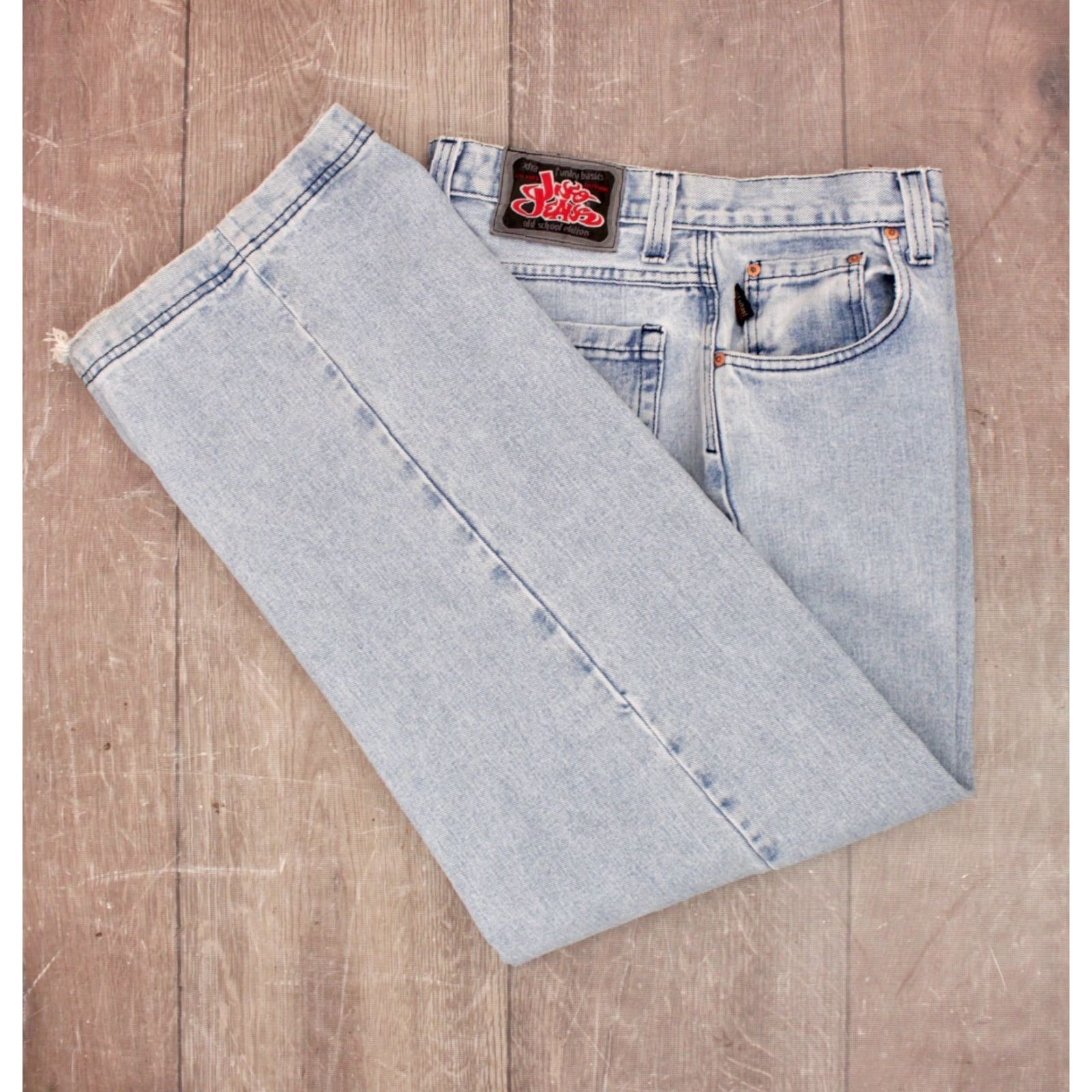 JNCO JNCO Jeans Men's VTG 1990s Wide Leg Sz 33x32 Blue 90s Basics Mens Size US 33 - 2 Thumbnail
