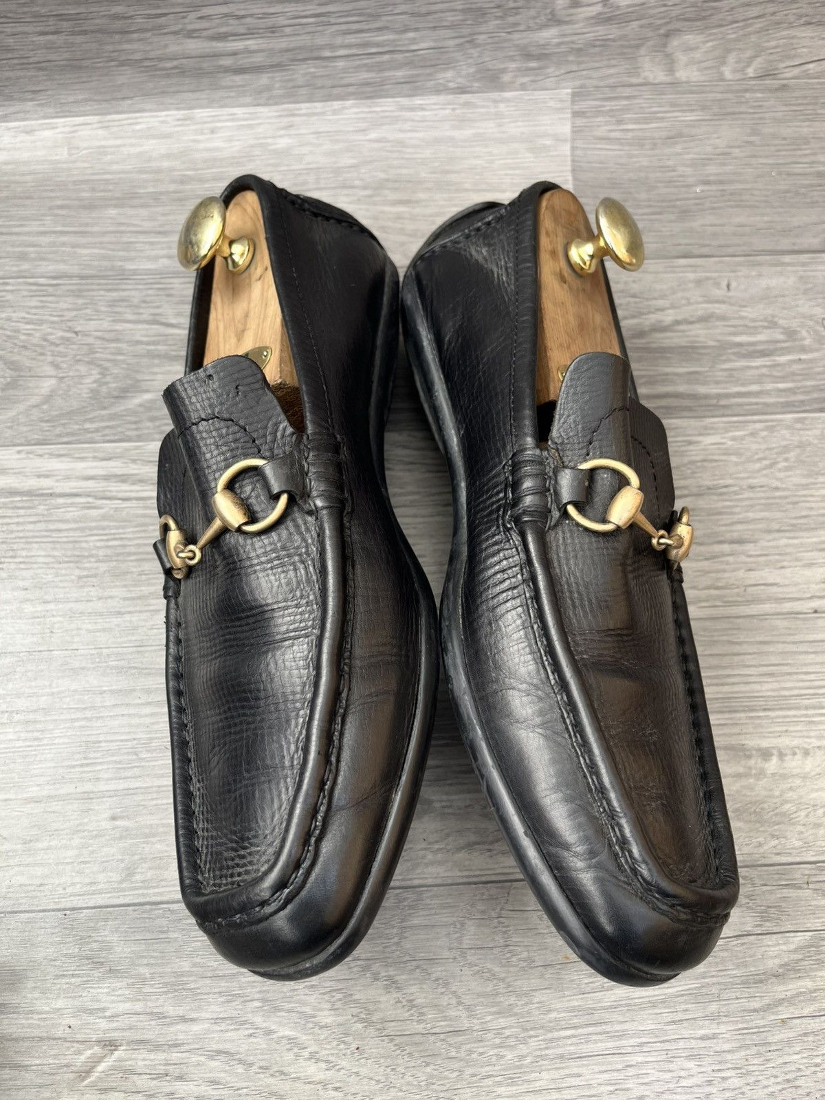 Gucci Gucci horsebit black leather loafers sz 43.5 Size US 10.5 / EU 43-44 - 9 Thumbnail