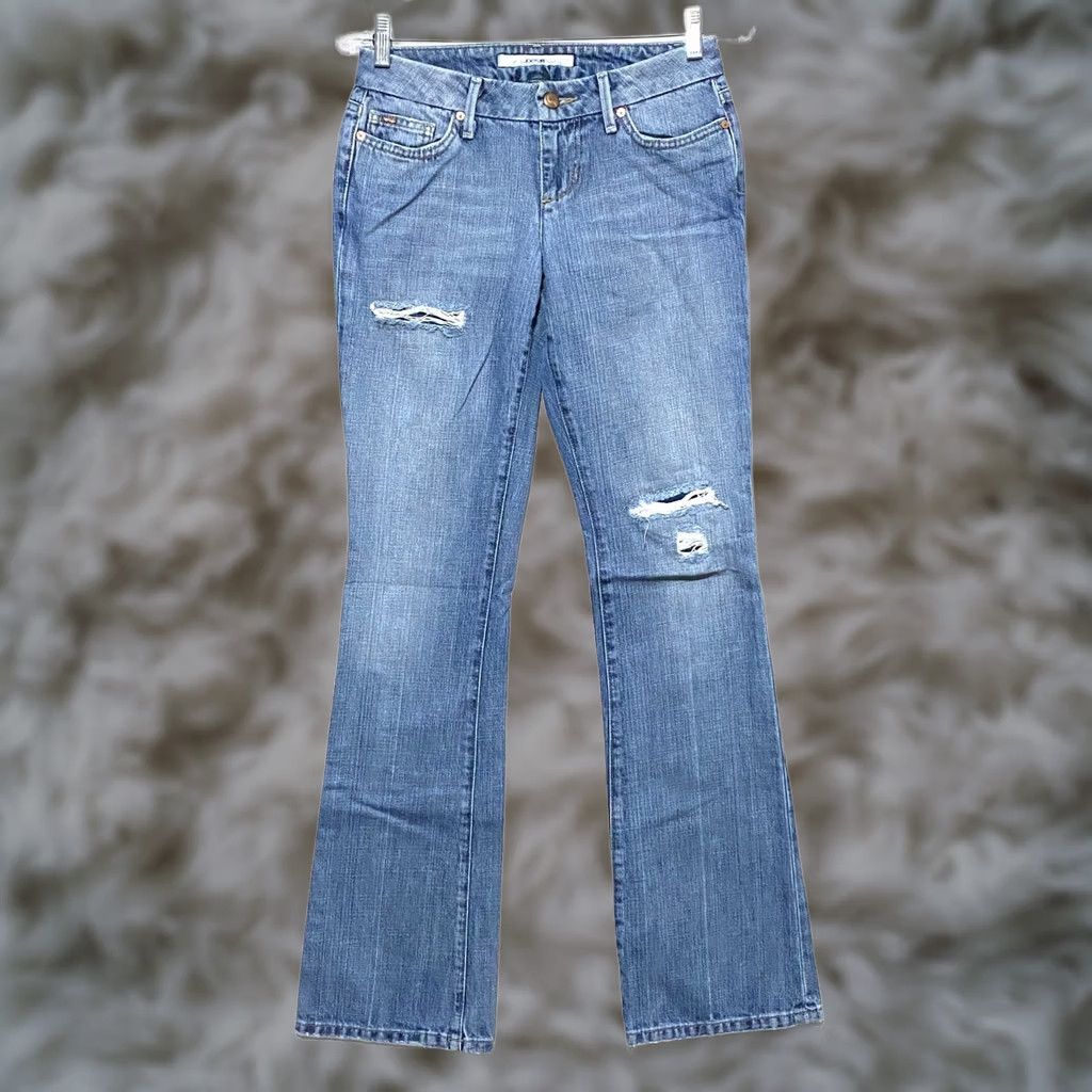 Vintage Joe's Jeans The Honey Houston Low Rise Bootcut Womens 25 Distressed Grunge Jeans Size 42" / US 20 - 1 Thumbnail