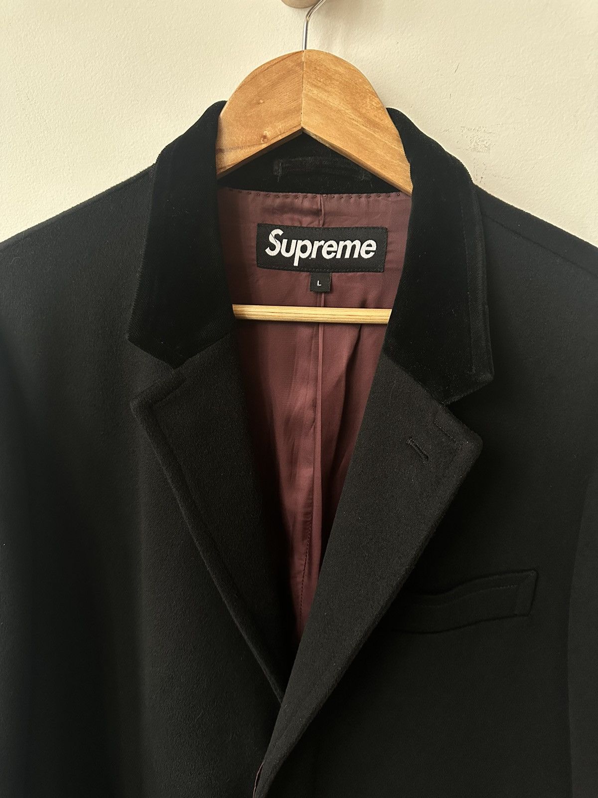 Supreme Supreme Wool Overcoat Loro Piana Fabric Size US L / EU 52-54 / 3 - 3 Thumbnail