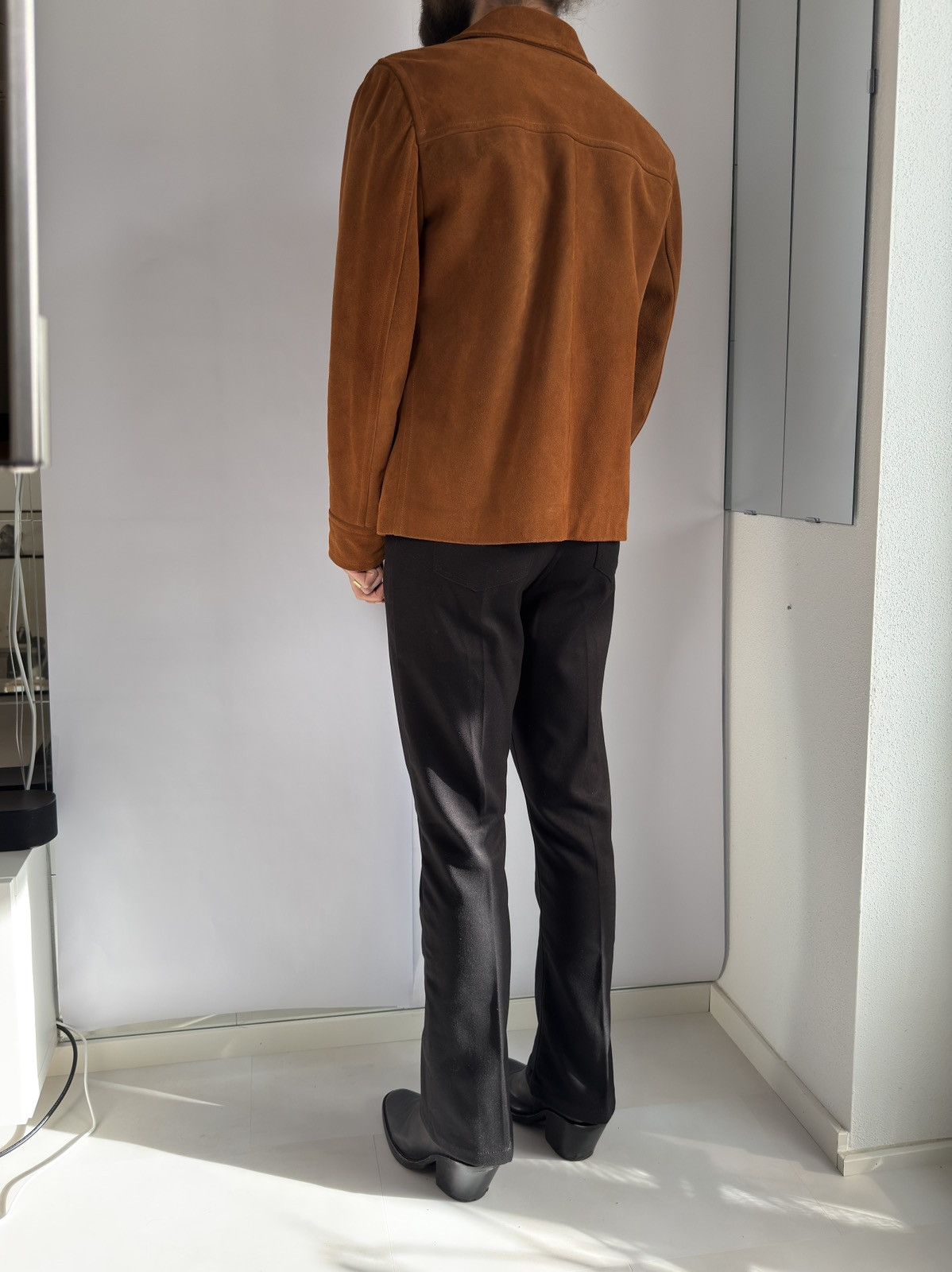 Sandro Sandro SS15 Byrds Leather Suede Jacket Slimane Size US XL / EU 56 / 4 - 12 Thumbnail