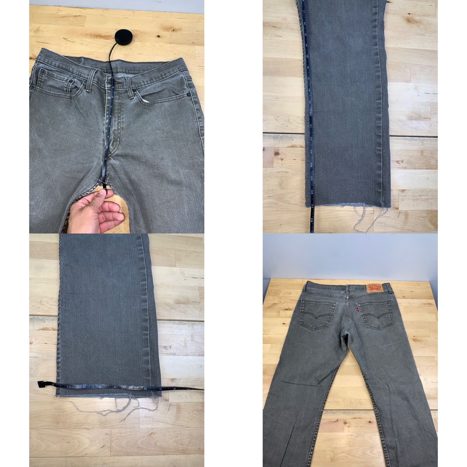 Levi's Levi's Levi's 511 Slim Fit Jeans Mens 34x27 Gray Green Denim Regular Straight 34 Inseam 27 Medium Vintage No Facilities 9258 Size US 34 / EU 50 - 8 Thumbnail