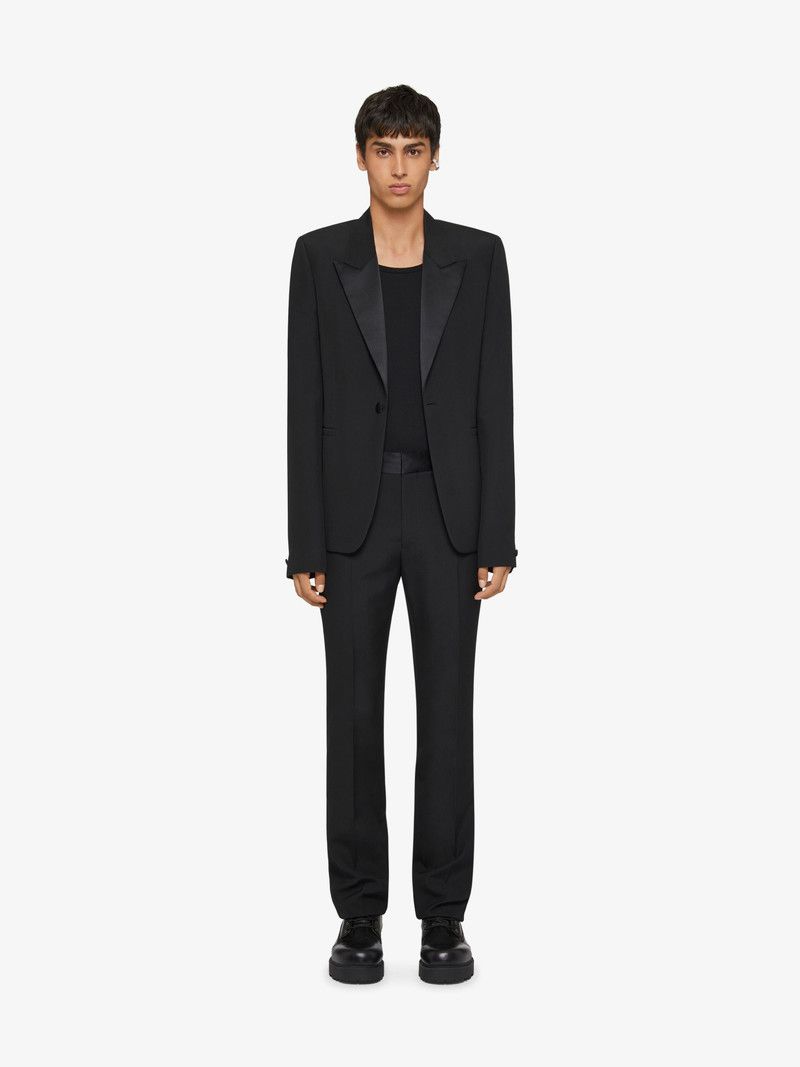 Givenchy o1n1vont0326 Slim Fit Tailored Pants in Black Size US 34 / EU 50 - 2 Thumbnail