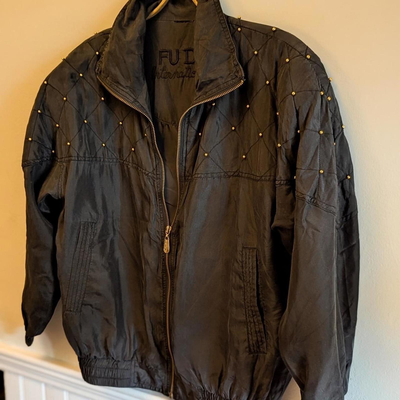 Other Vintage FUDA International 90s Silk Jacket Size S / US 4 / IT 40 - 2 Thumbnail